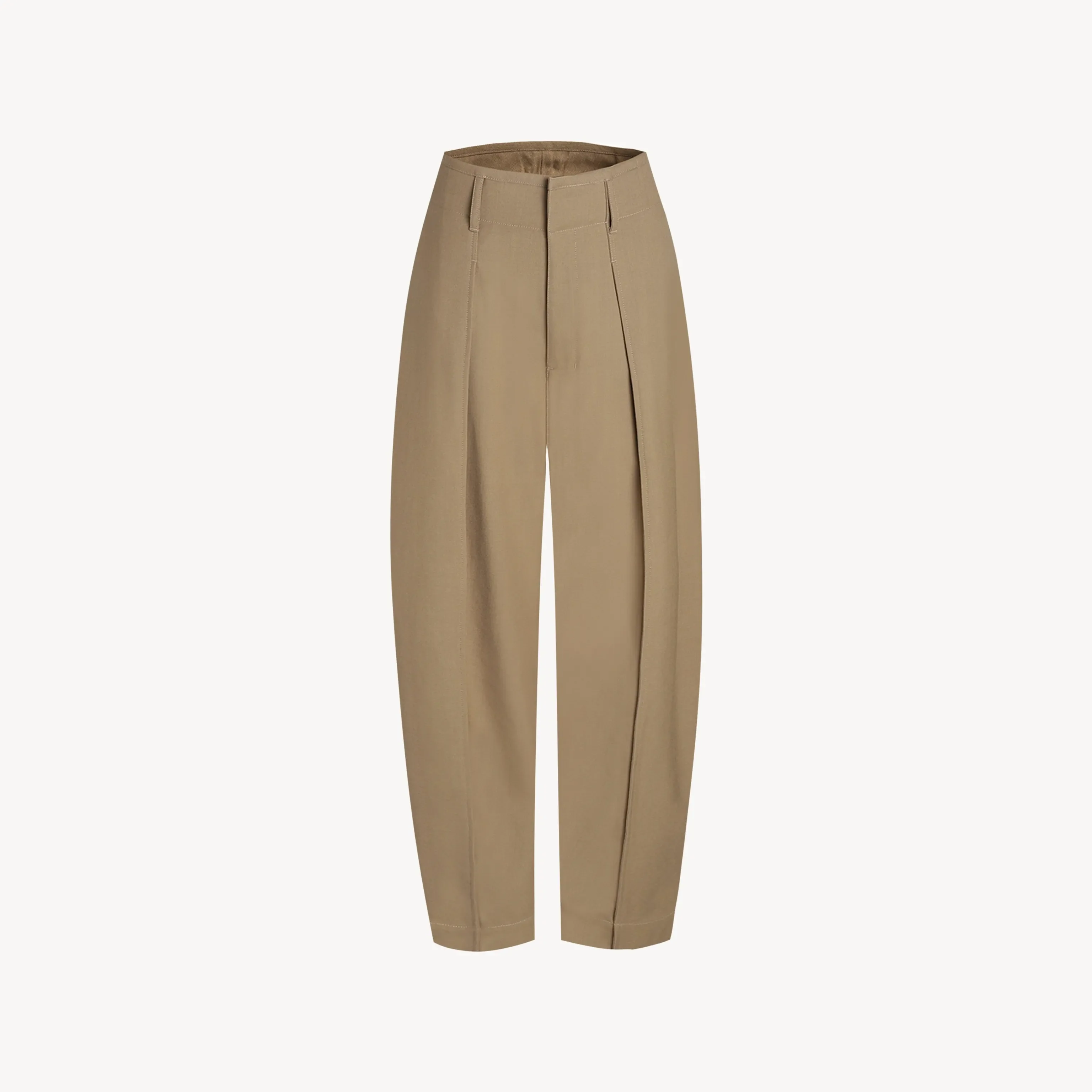 Washable Worsted Wool Curved Taper Trousers - Image 4
