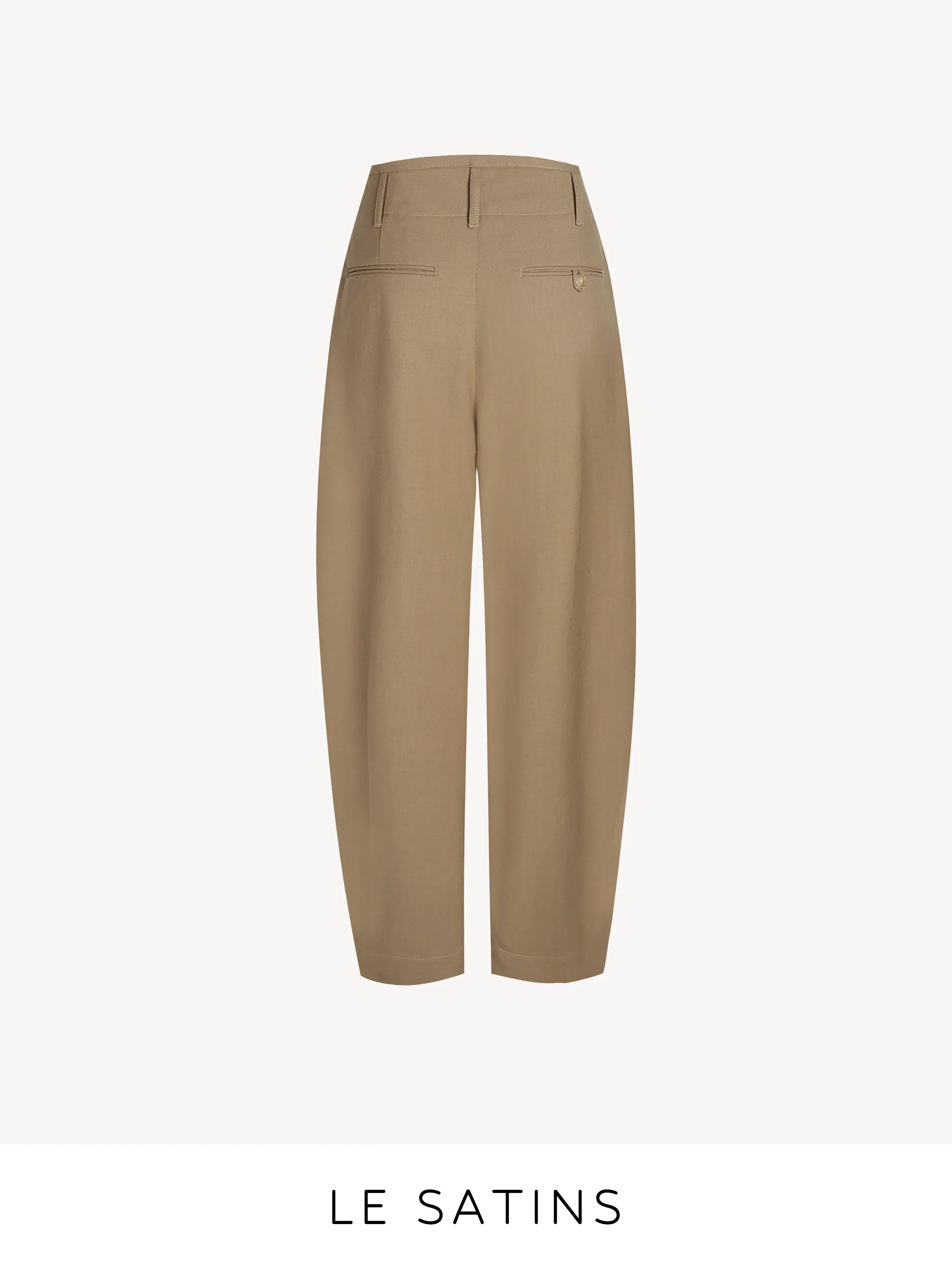 Washable Worsted Wool Curved Taper Trousers - Image 6