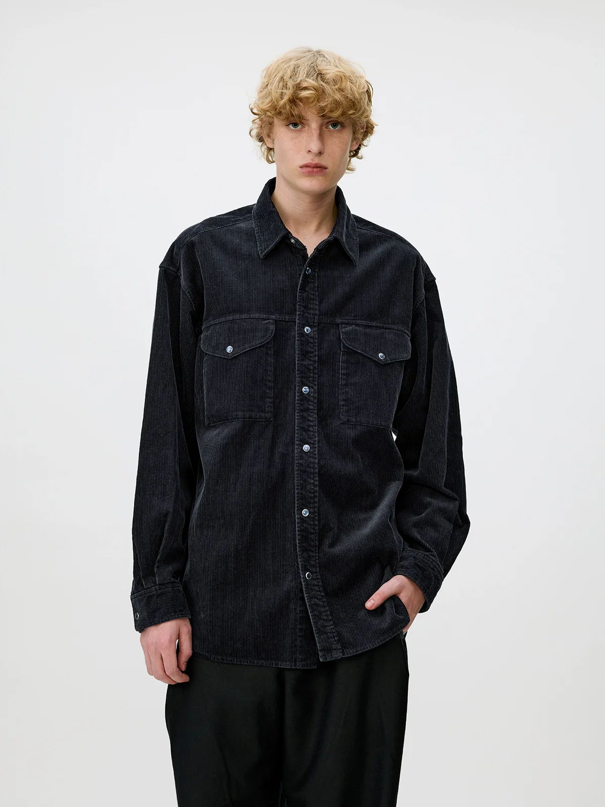 Washed 11-Wale Corduroy Overshirt - Image 6