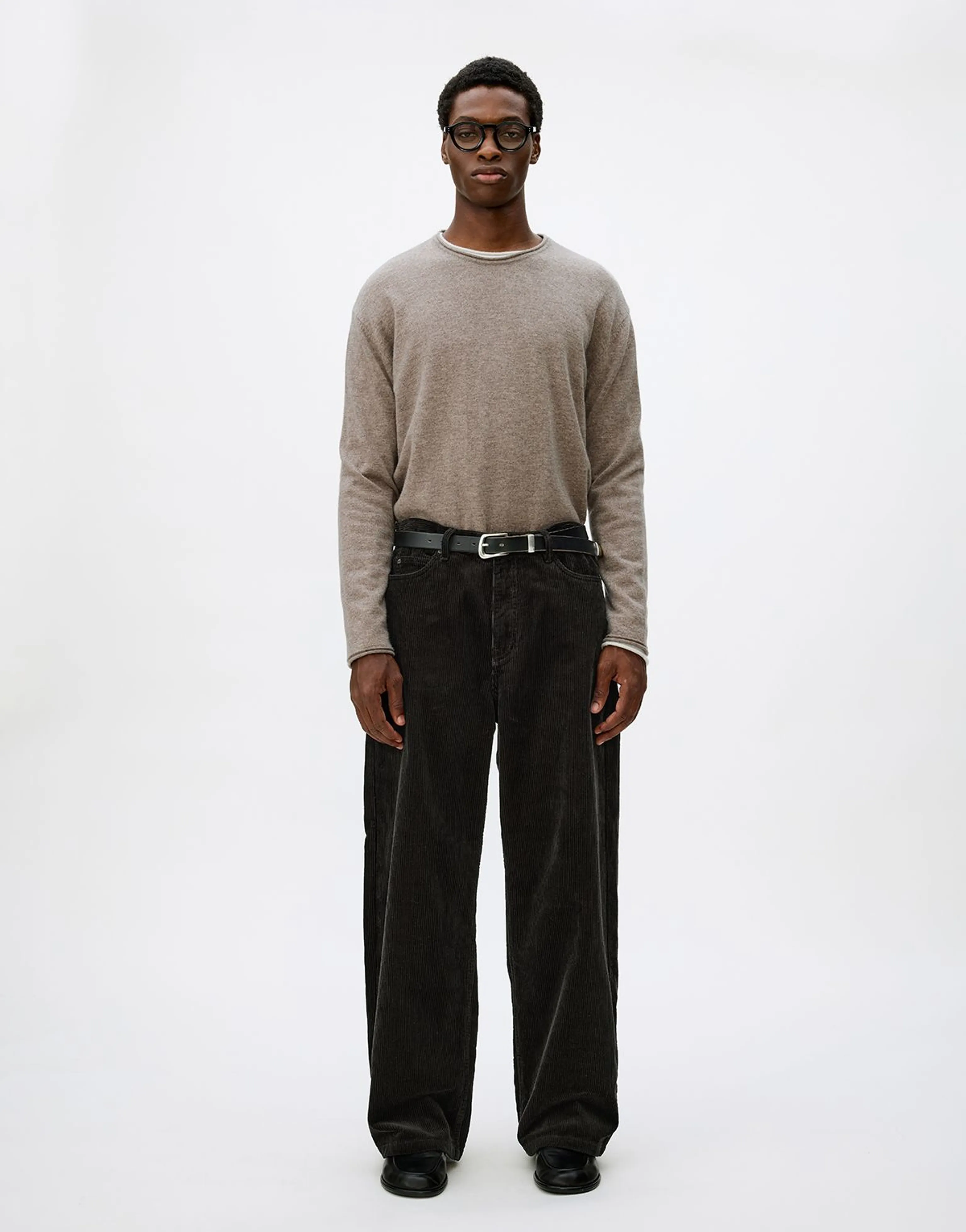 Washed 8‑Wale Corduroy Loose‑Straight Trousers - Image 6