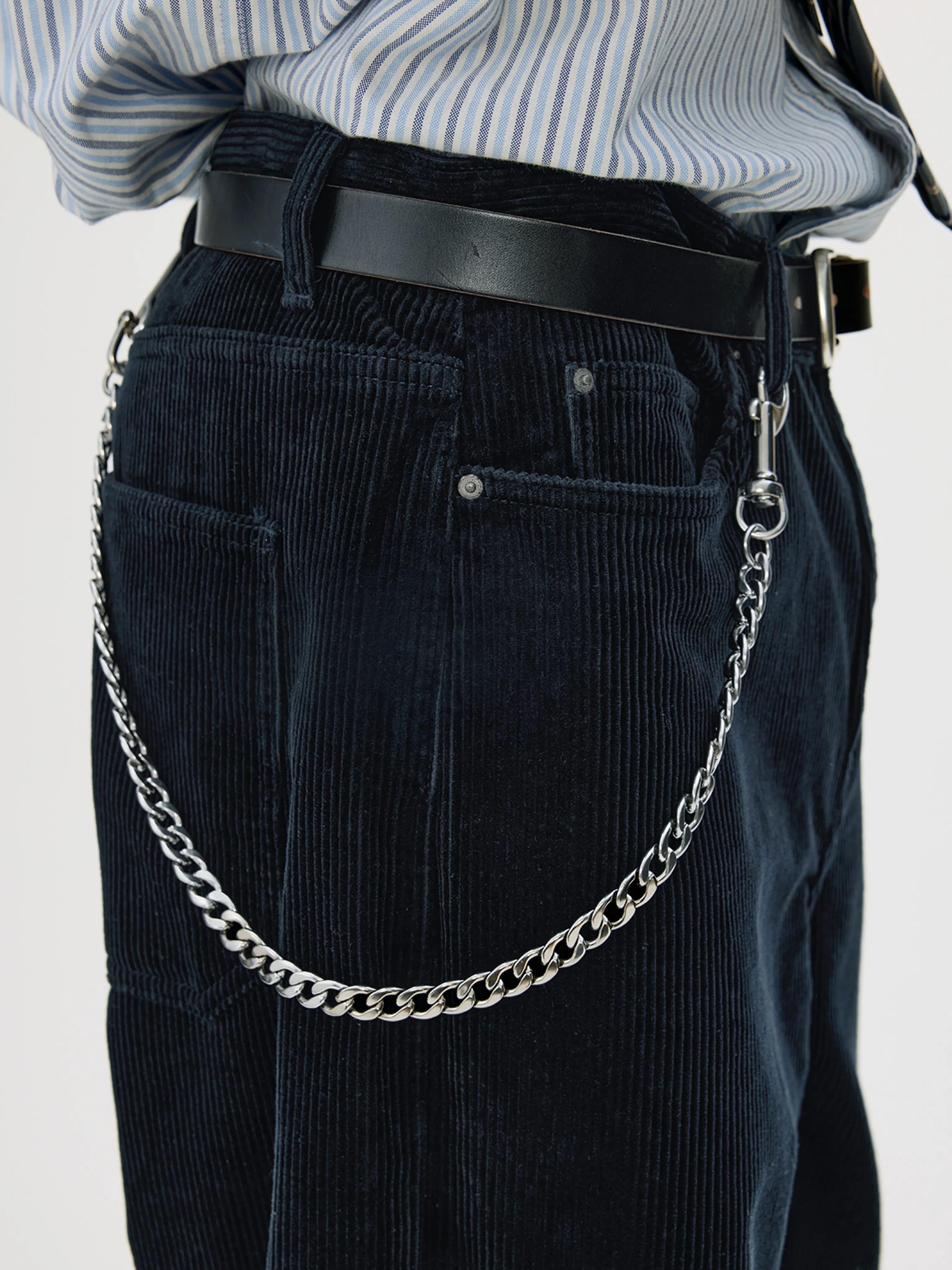 Washed 8‑Wale Corduroy Loose‑Straight Trousers - Image 7