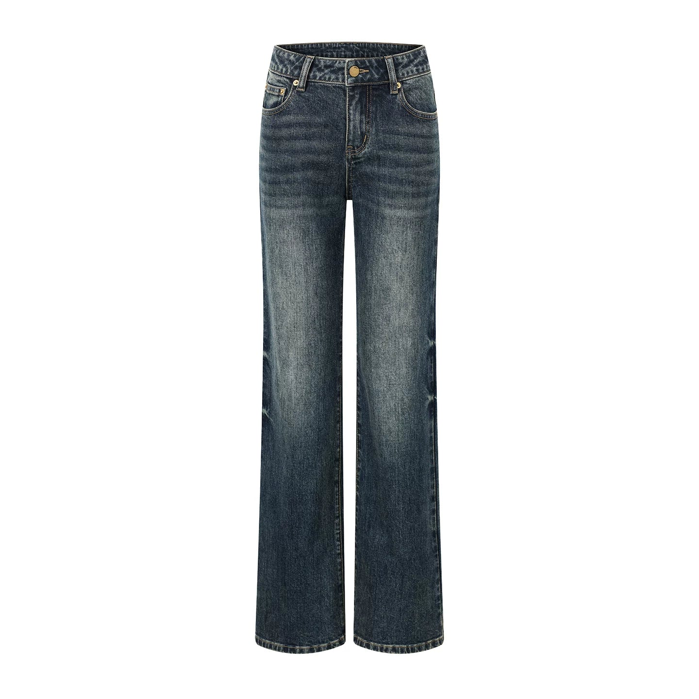 Washed Bootcut Jeans - Image 3