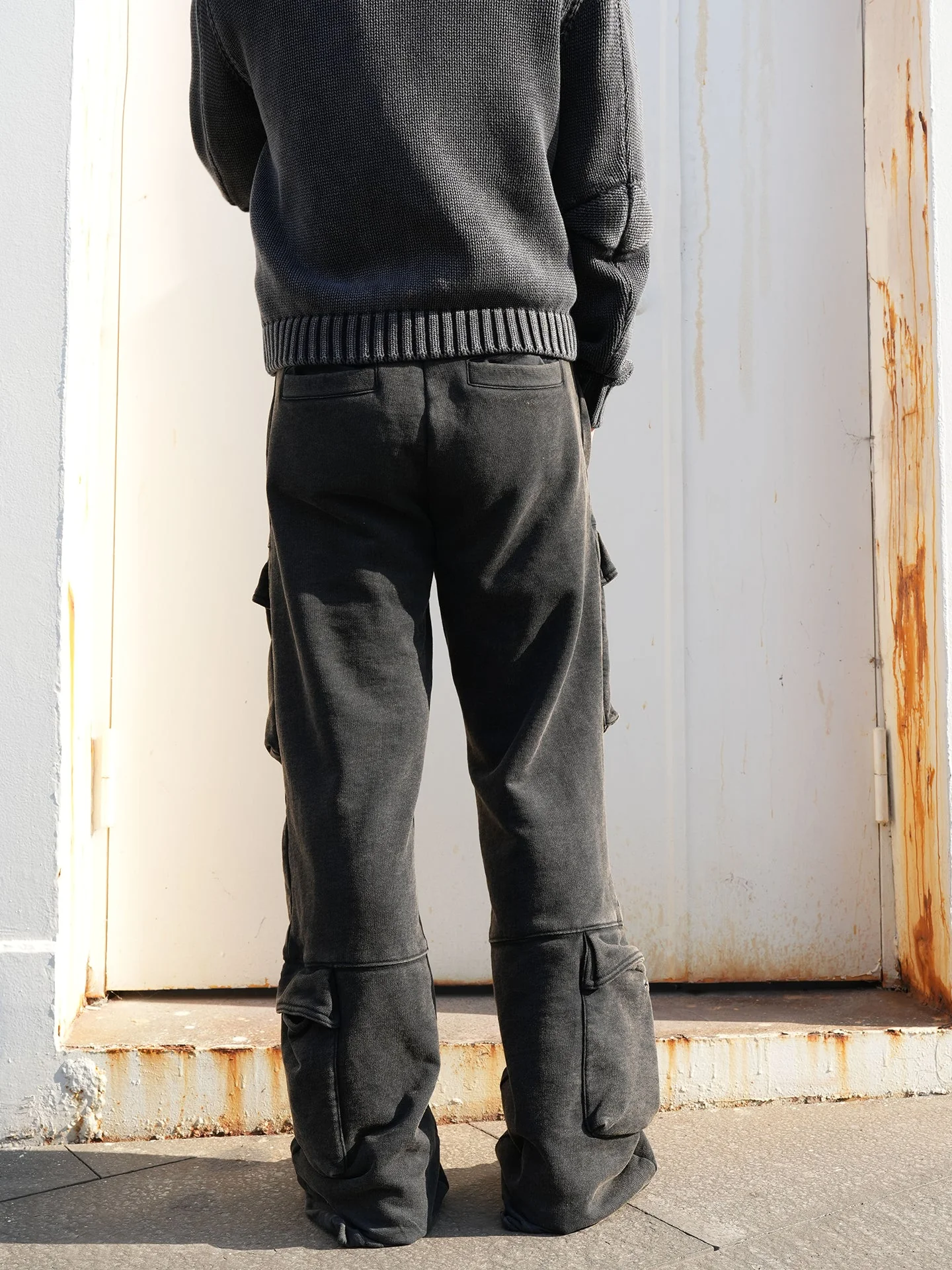 Washed Cargo Sweatpants - Image 2