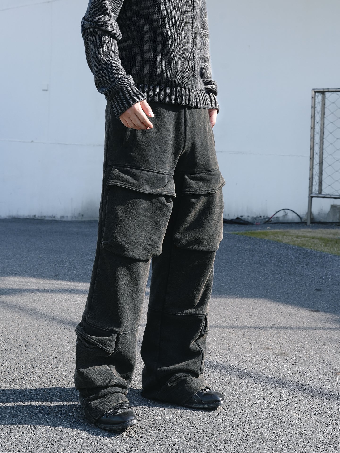 Washed Cargo Sweatpants - Image 5
