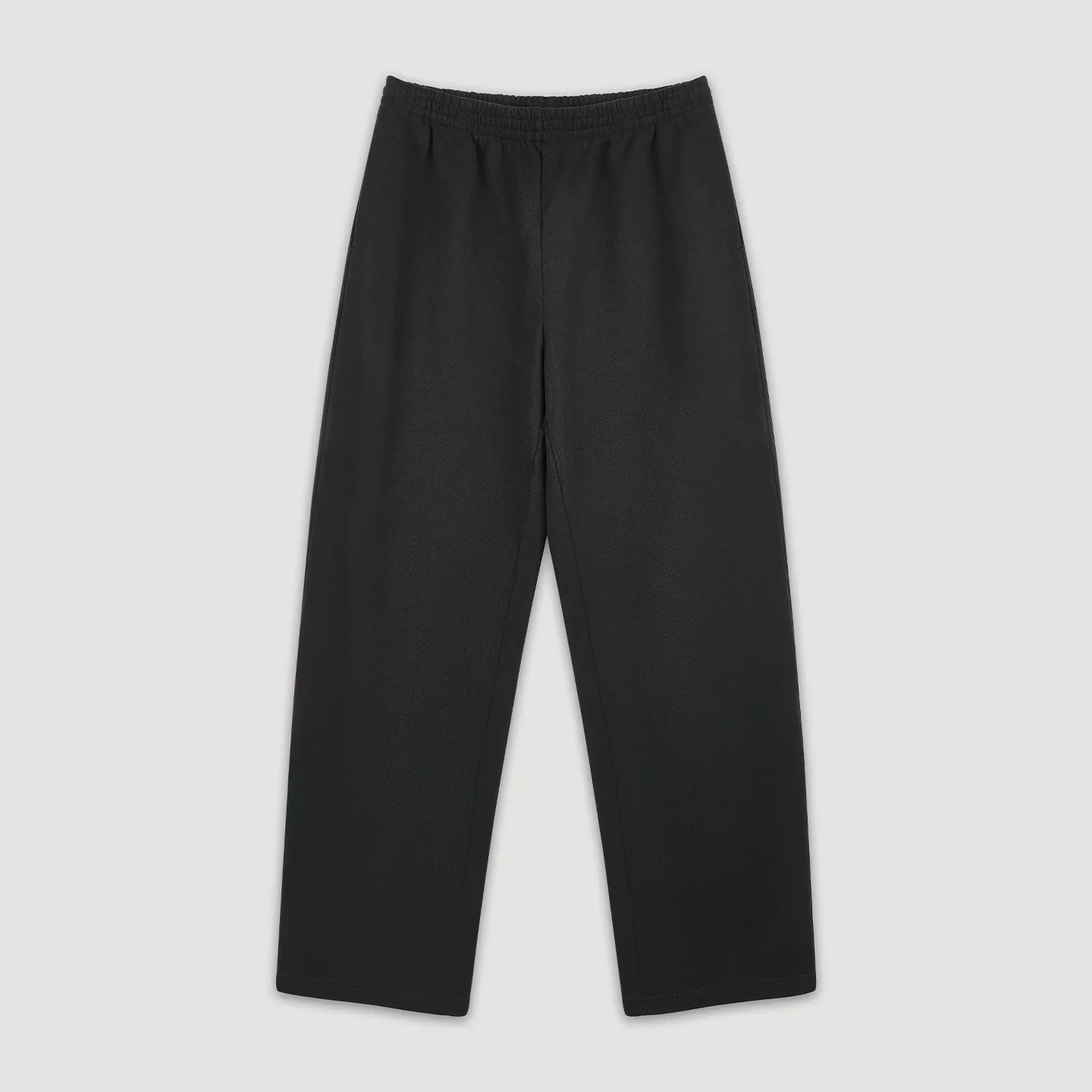 Washed Charcoal Cotton Hoodie & Wide-Leg Sweatpants Set - Image 6