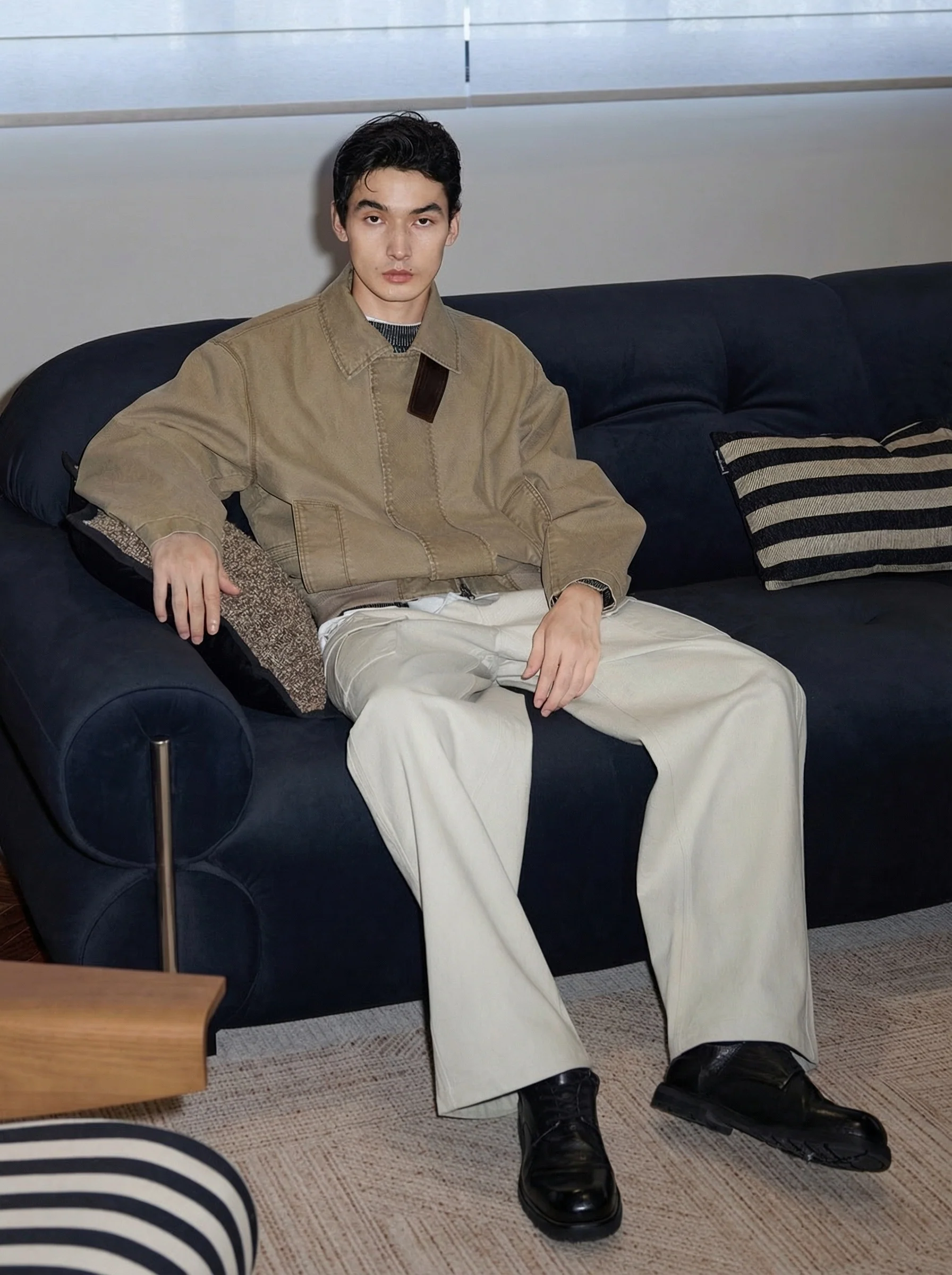 Washed Cotton Barn Jacket - Image 3