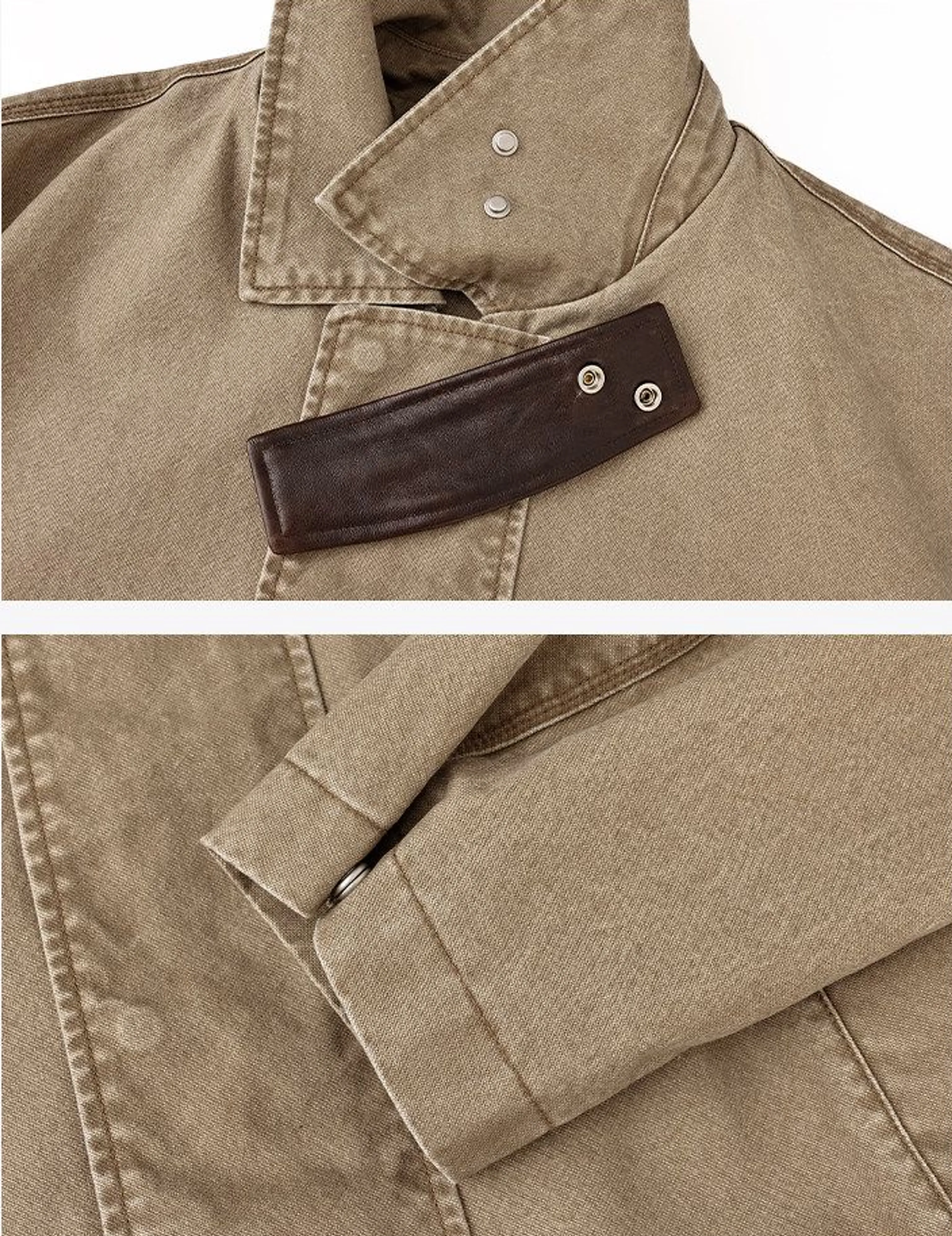 Washed Cotton Barn Jacket - Image 4