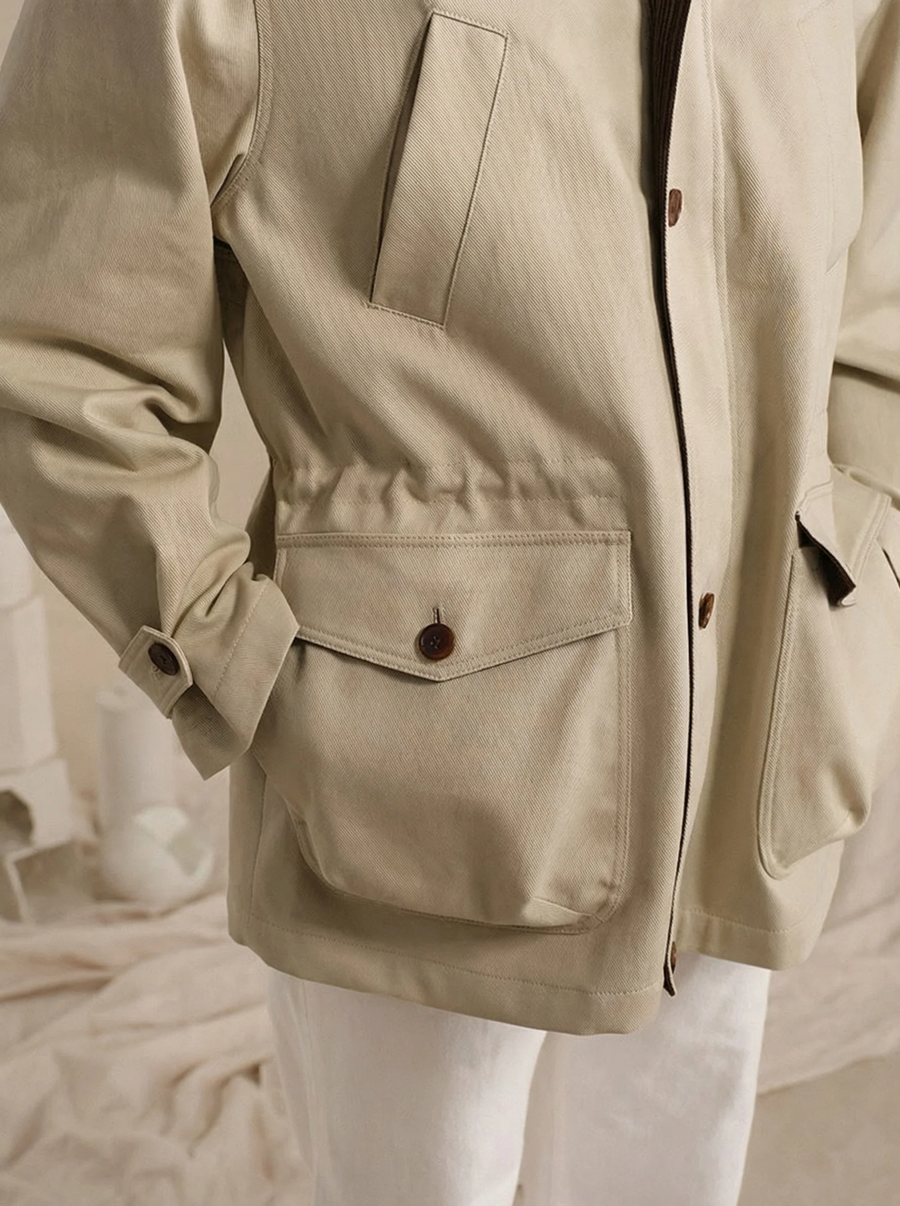 Washed Cotton Field Jacket - Image 5