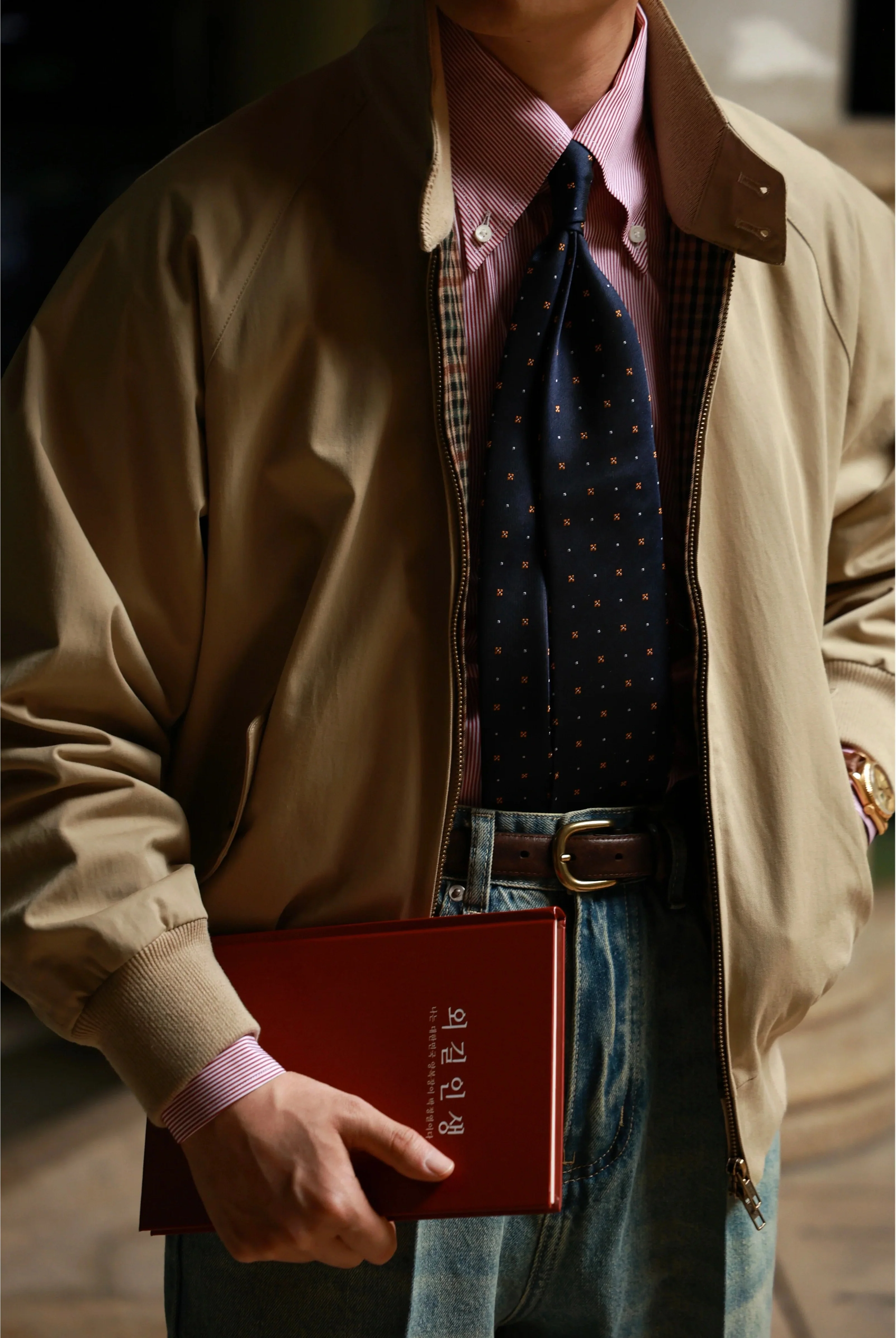 Washed Cotton G9 Bomber Jacket - Image 5