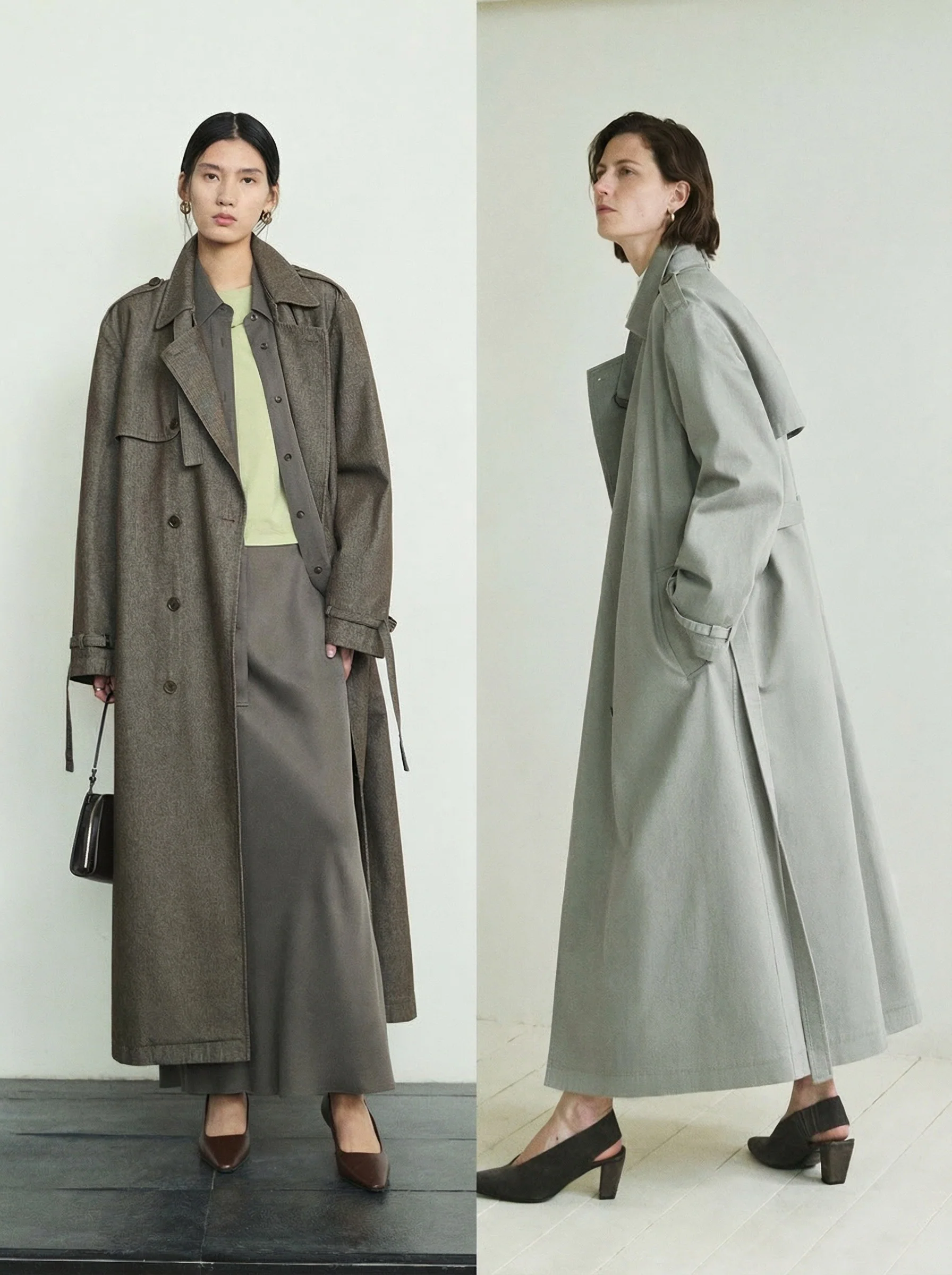 Washed Cotton Maxi Trench Coat - Image 4
