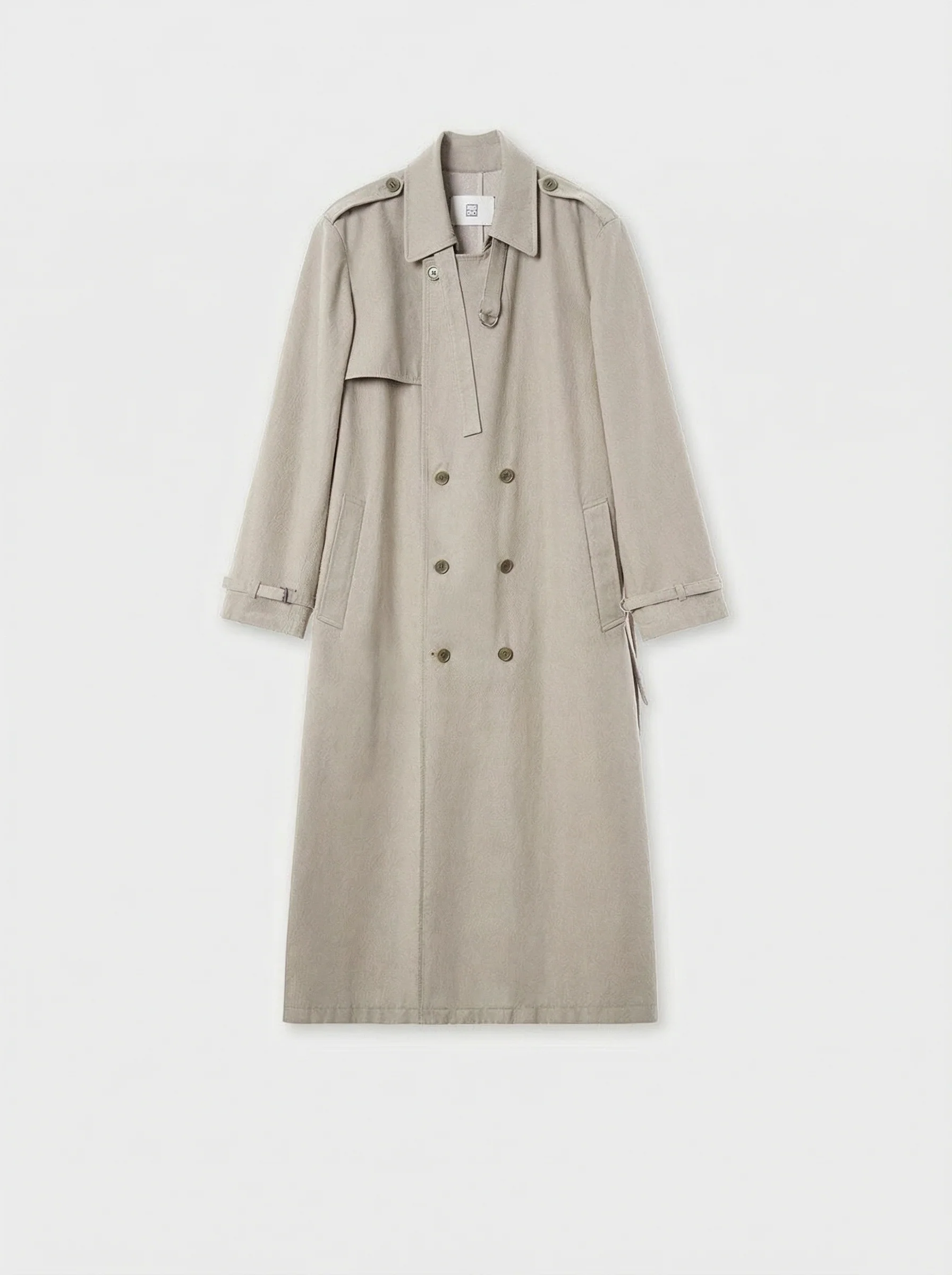 Washed Cotton Maxi Trench Coat - Image 7