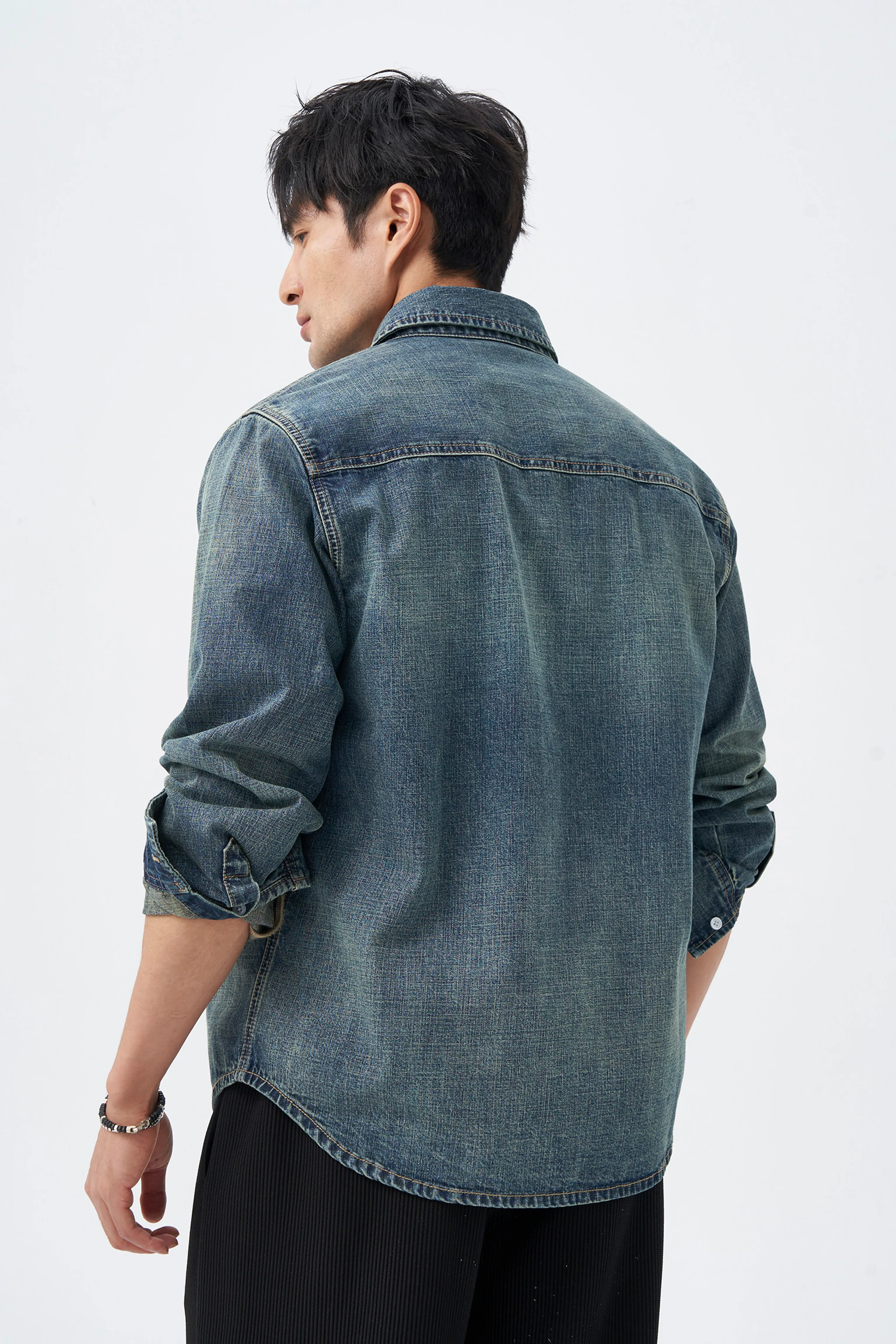 Washed Denim Shirt - Image 5