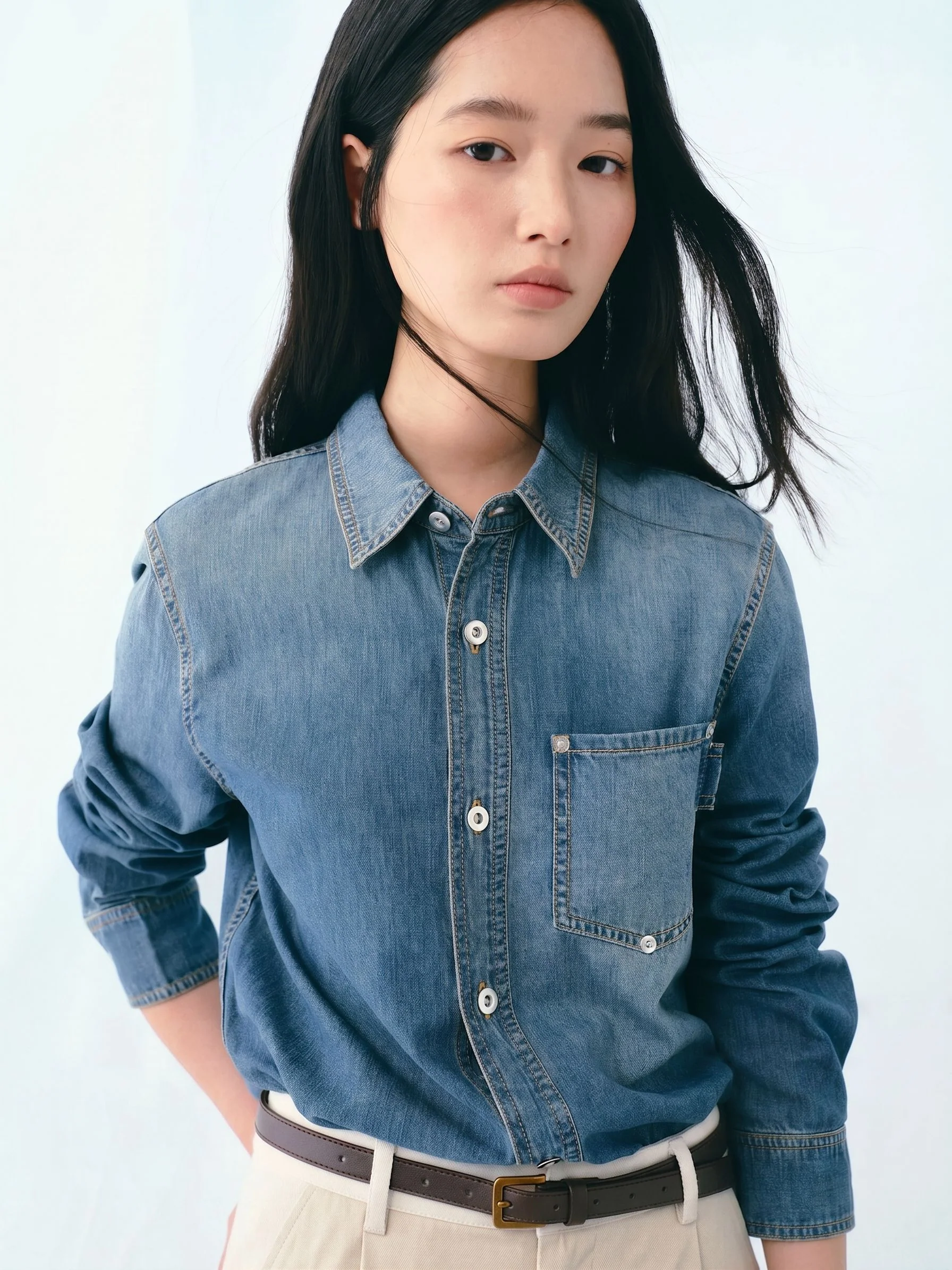 Washed Denim Shirt