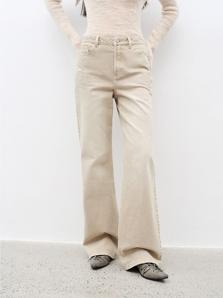 Washed Flare Jeans - Image 3