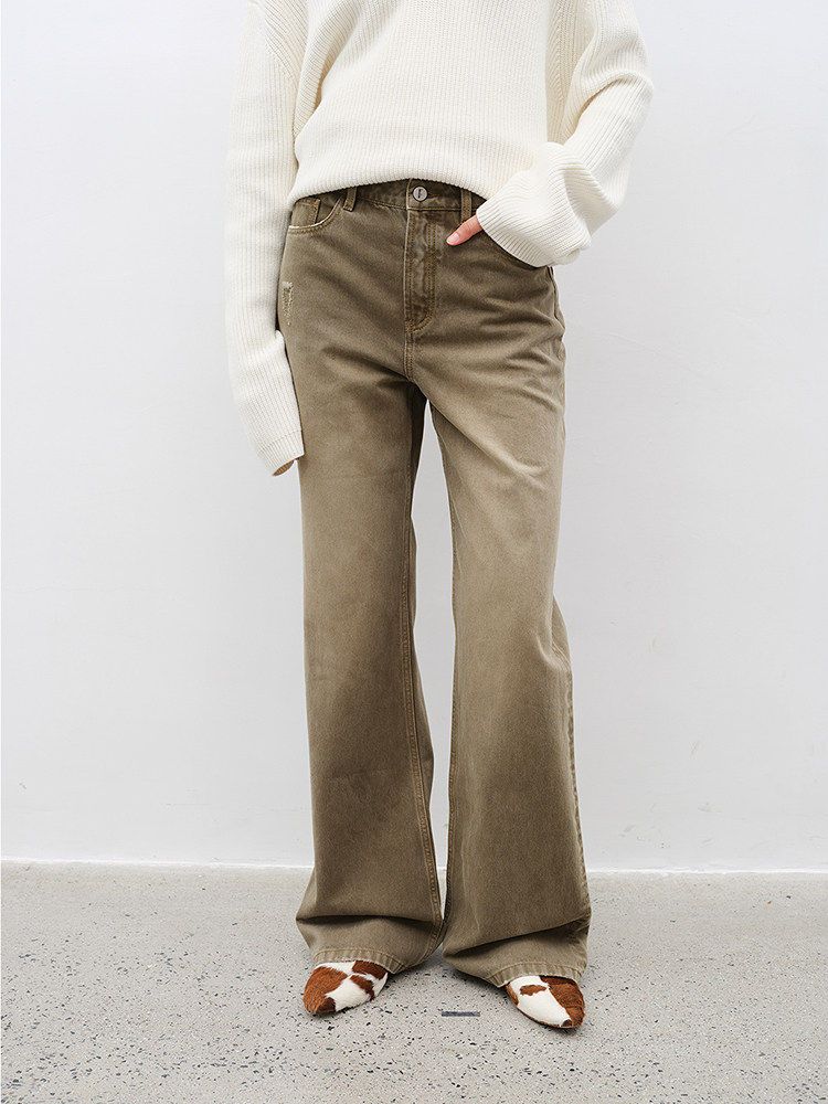 Washed Flare Jeans - Image 5