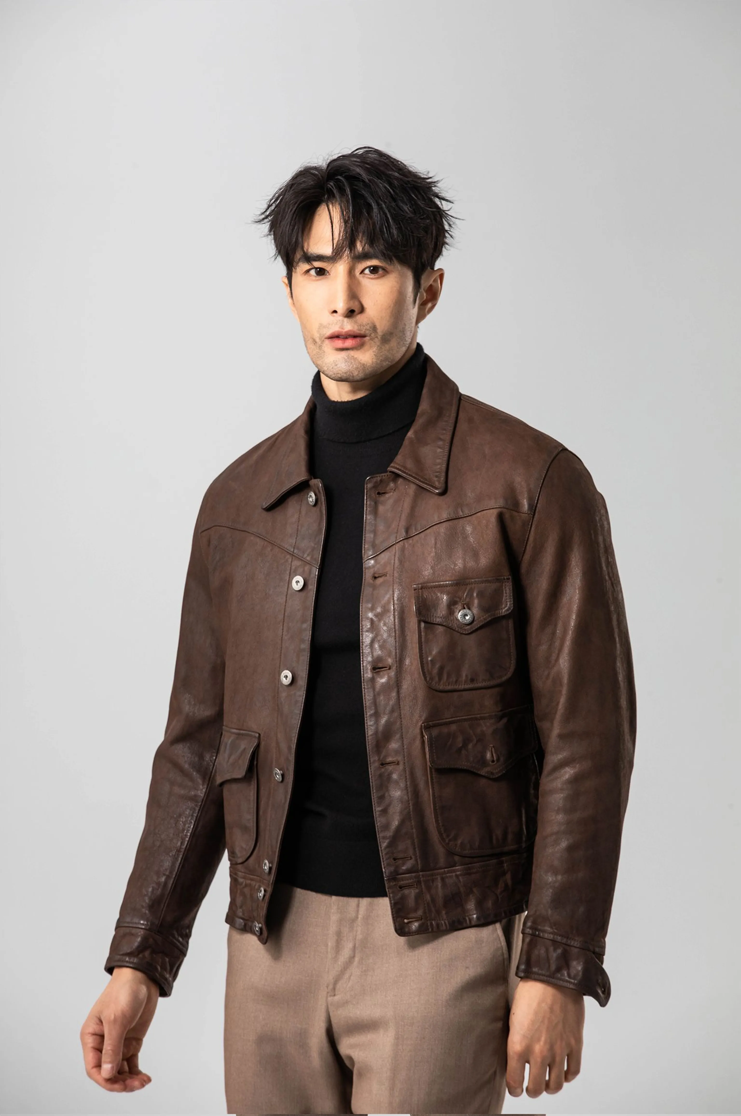 Washed Goatskin 3-Pocket Jacket - Image 6