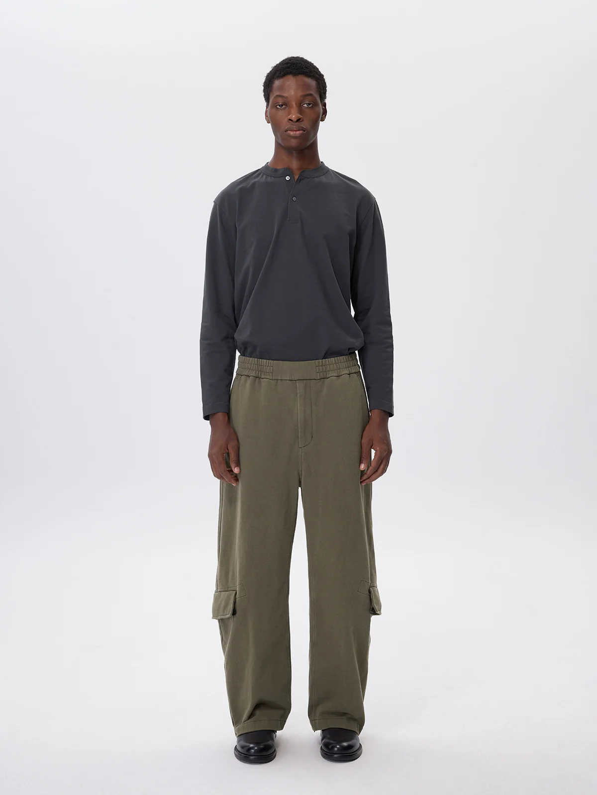 Washed Heavyweight Terry Work Pants - Image 3