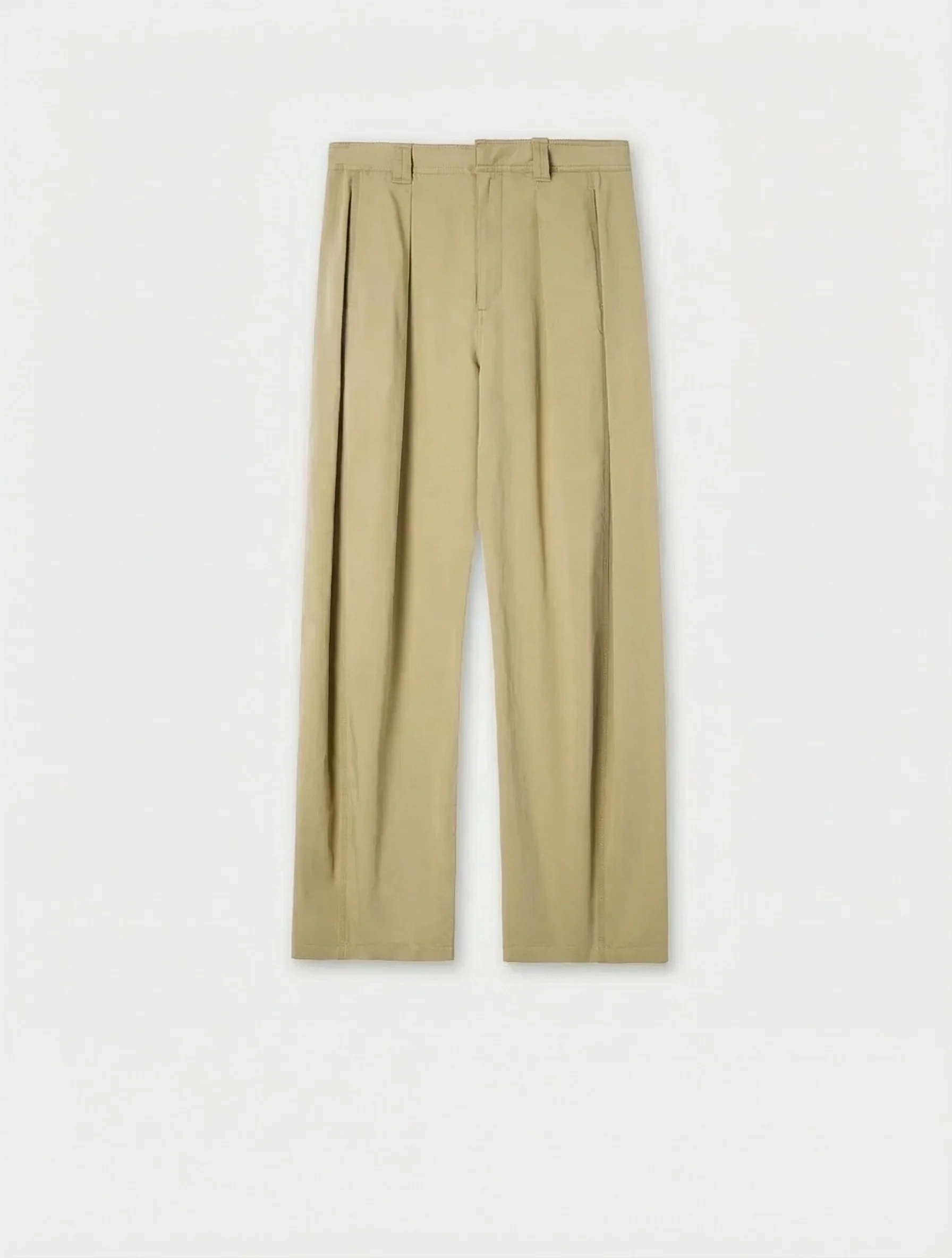 Washed Long‑Staple Cotton Pleated Trousers - Image 6