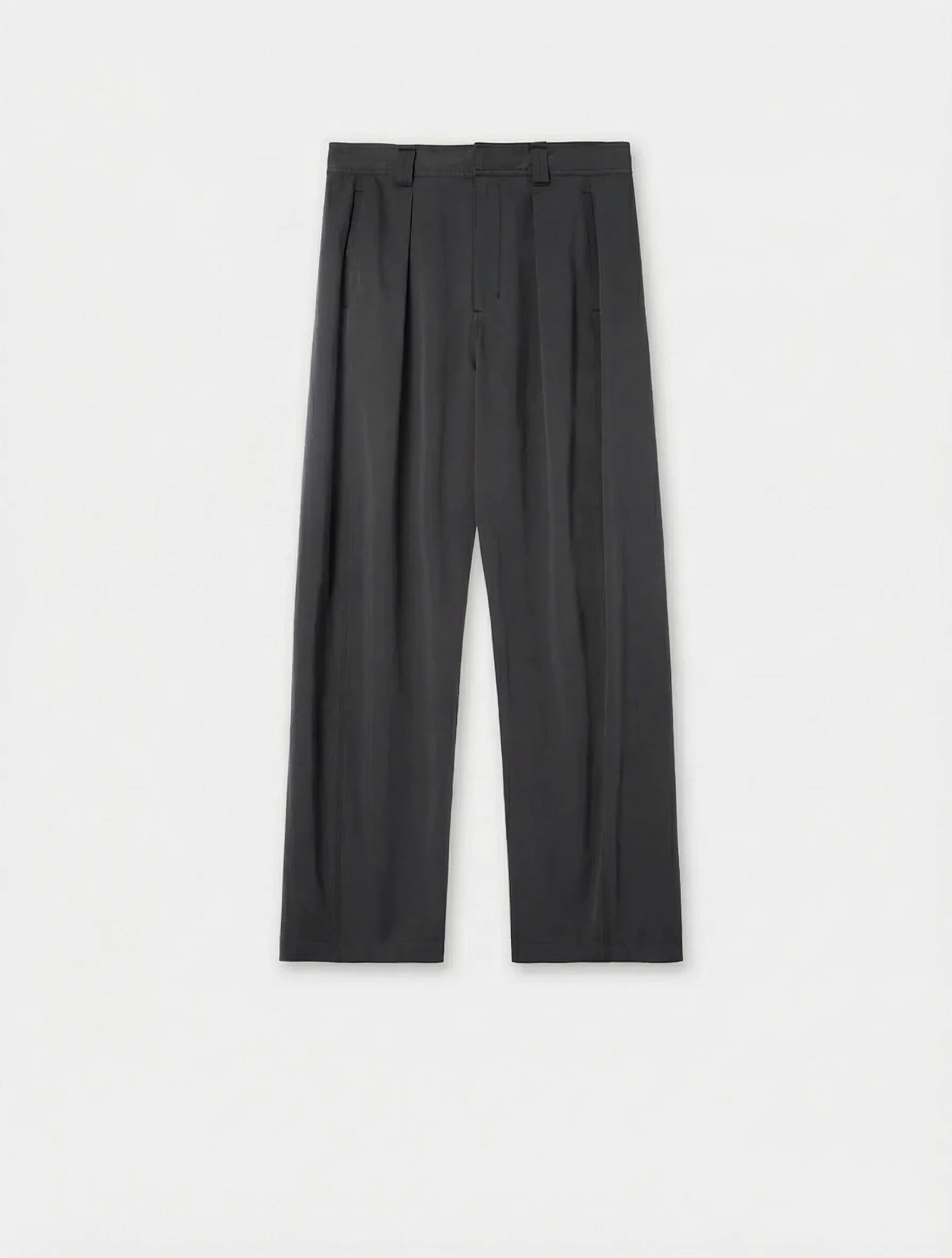 Washed Long‑Staple Cotton Pleated Trousers - Image 8