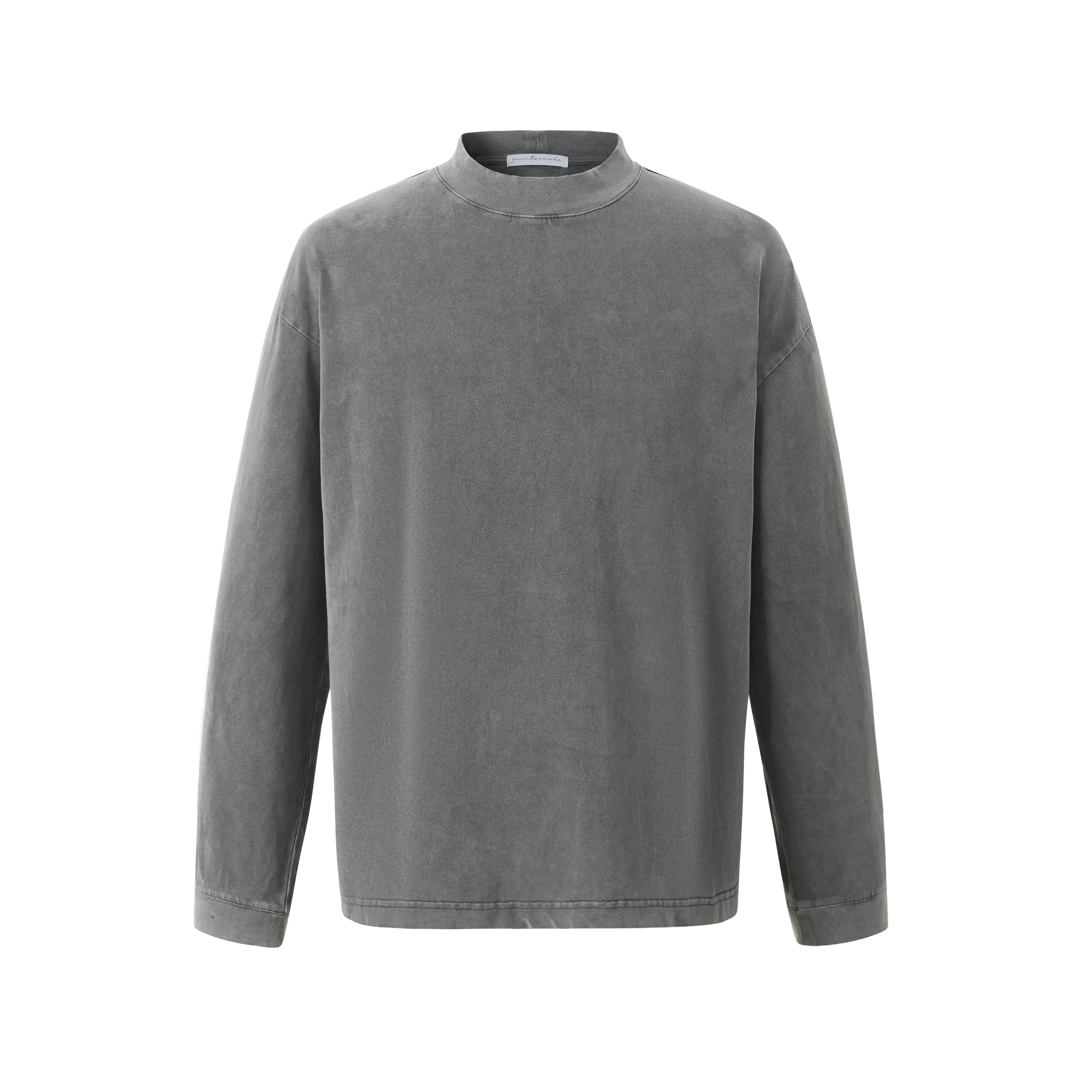 Washed Mockneck Top