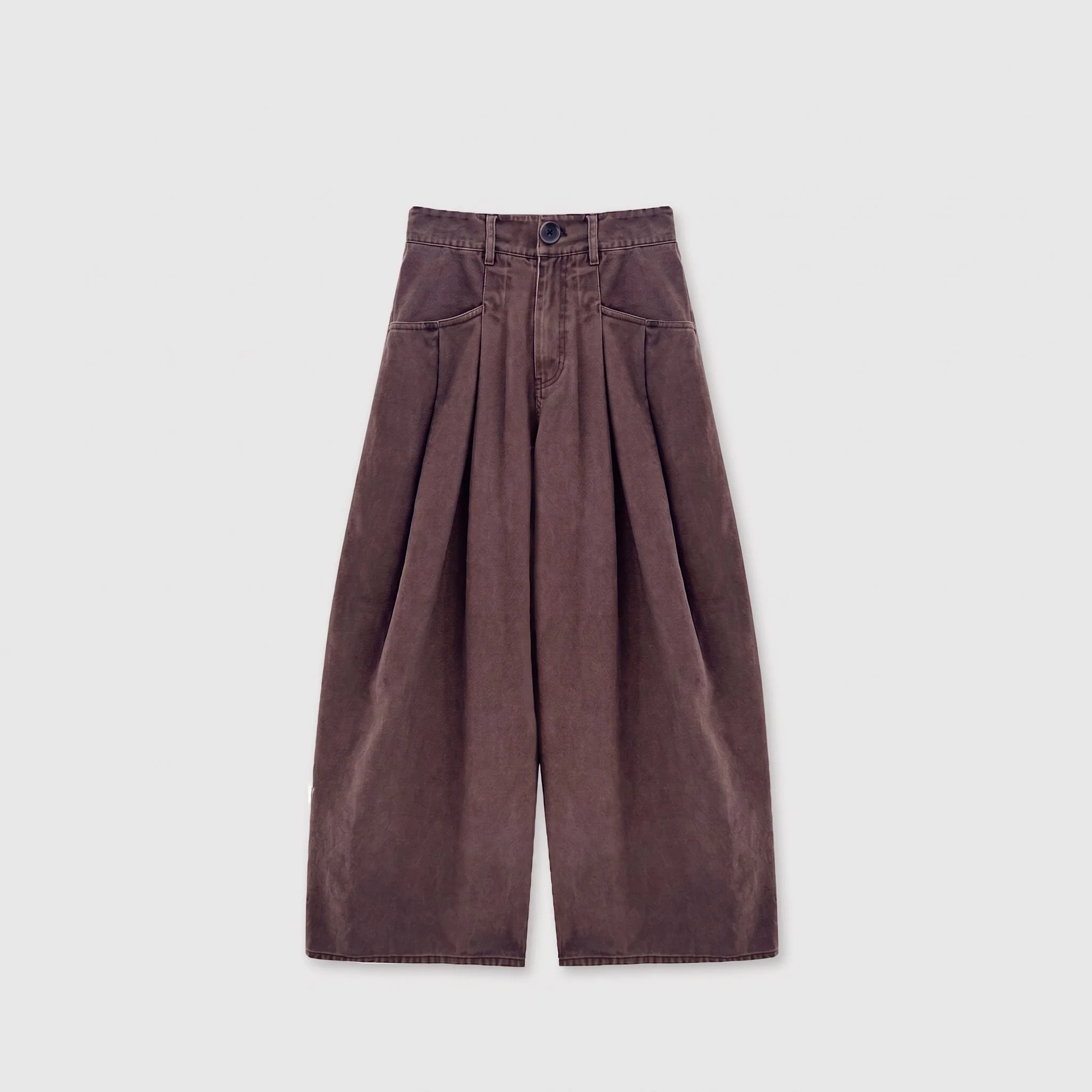 Washed Pleated Trousers - Image 7