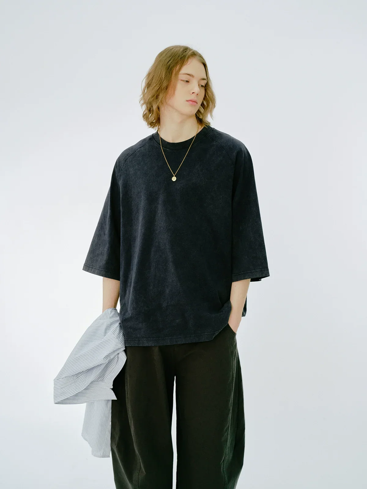 Washed Raglan Oversized T-Shirt - Image 3