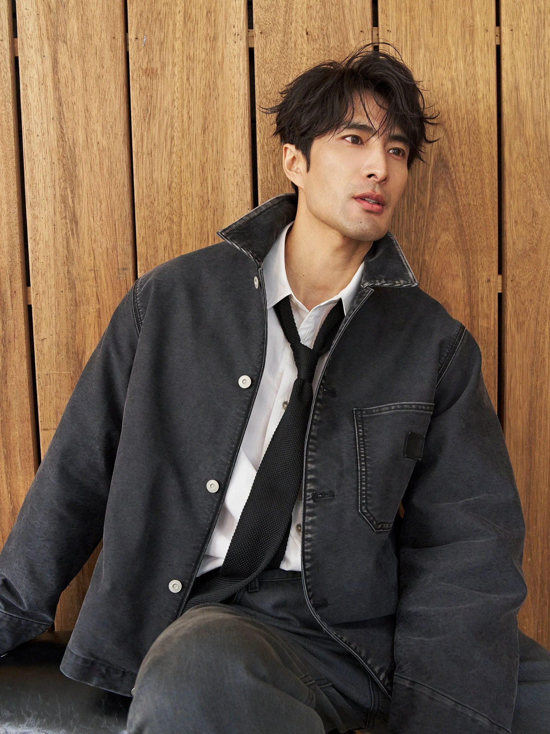 Washed Snap Jacket