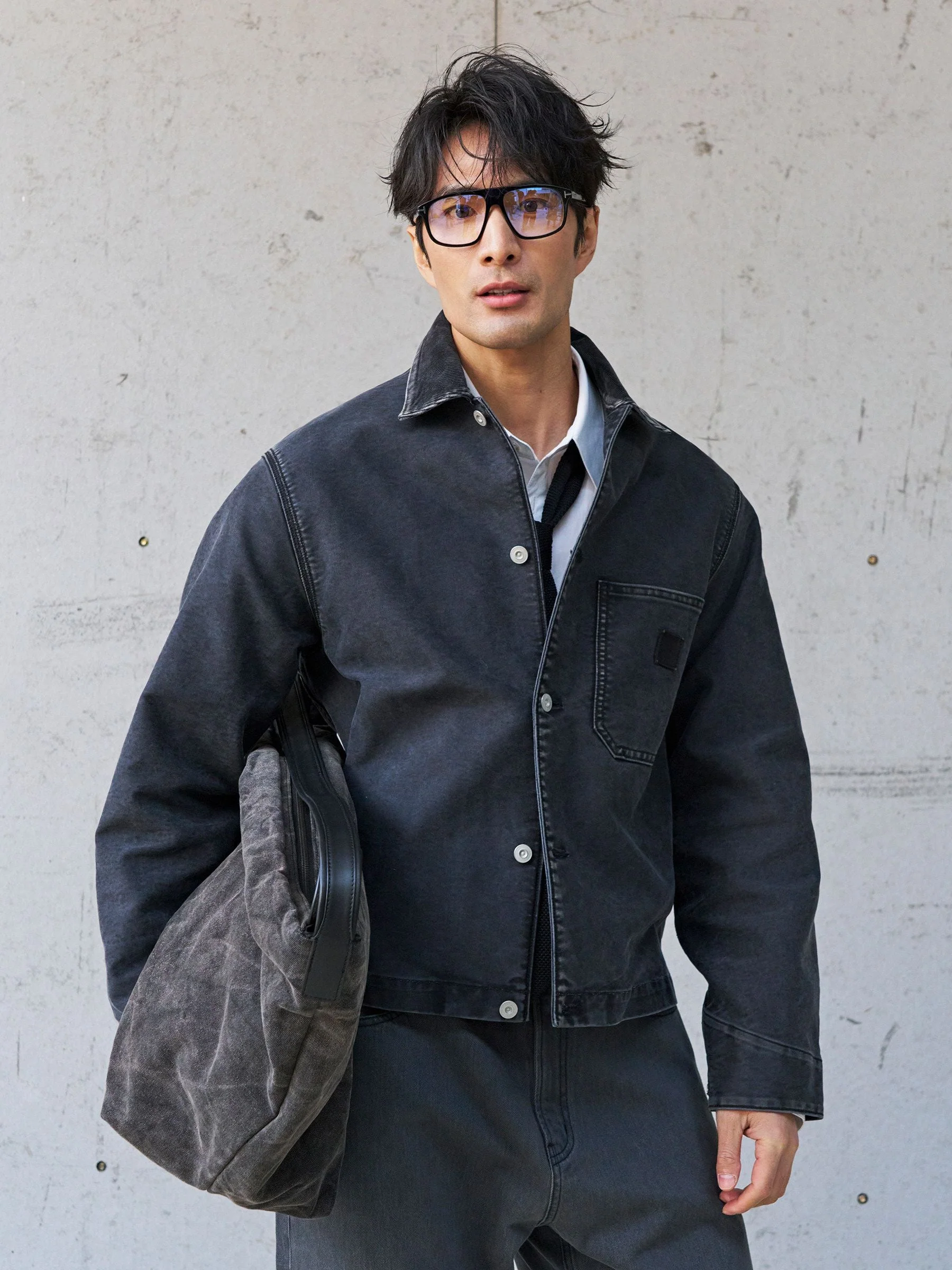 Washed Snap Jacket - Image 3