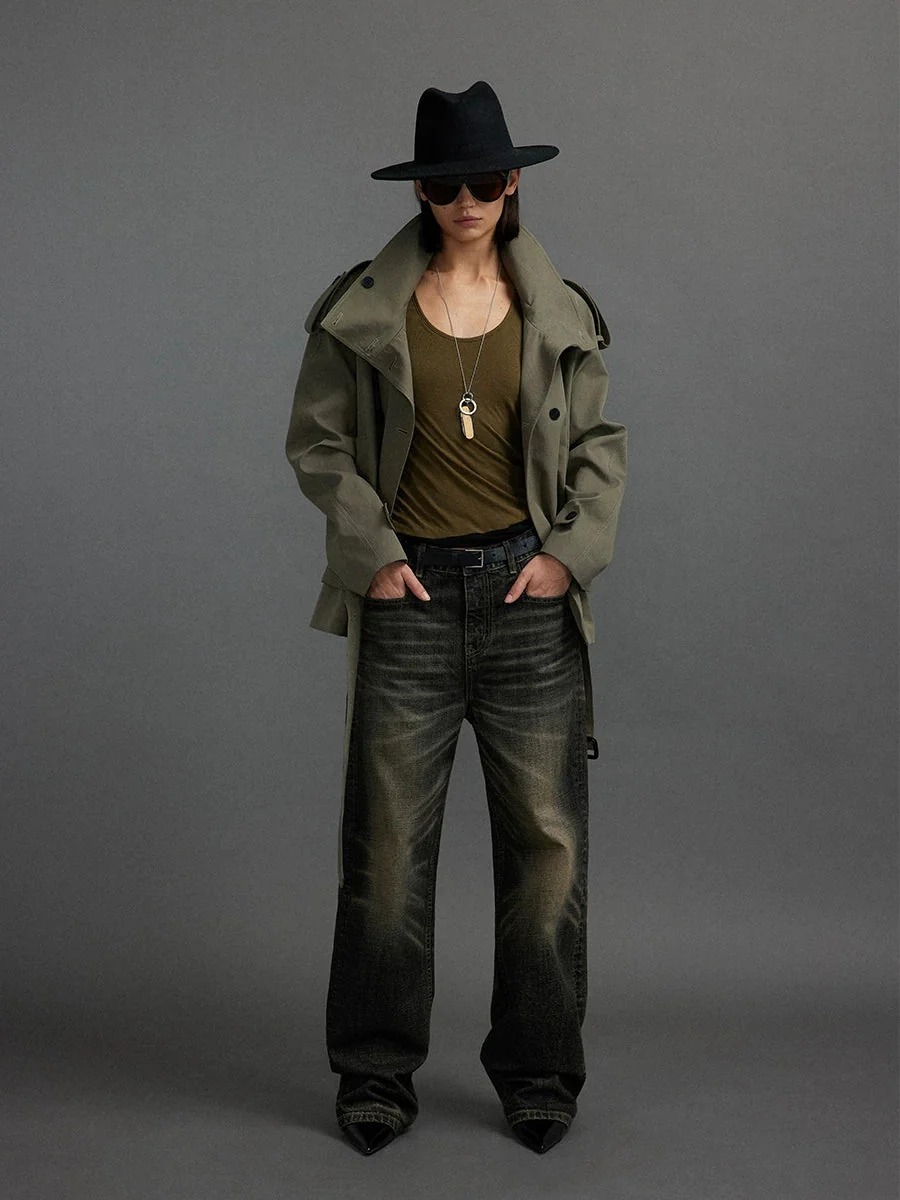 Washed Straight Jeans - Image 2