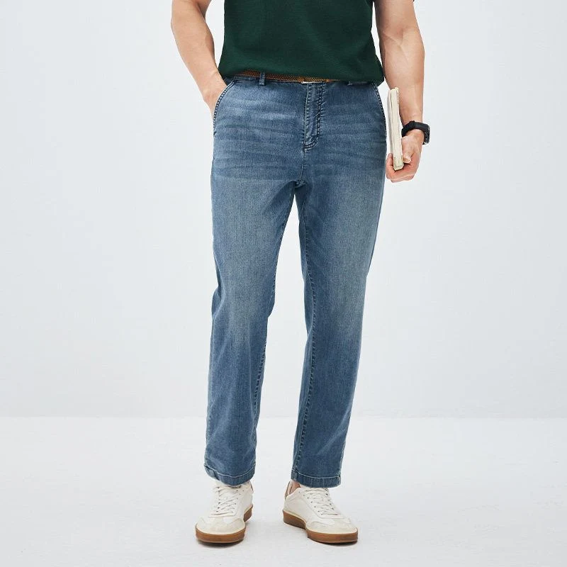 Washed Tapered Jeans - Image 5
