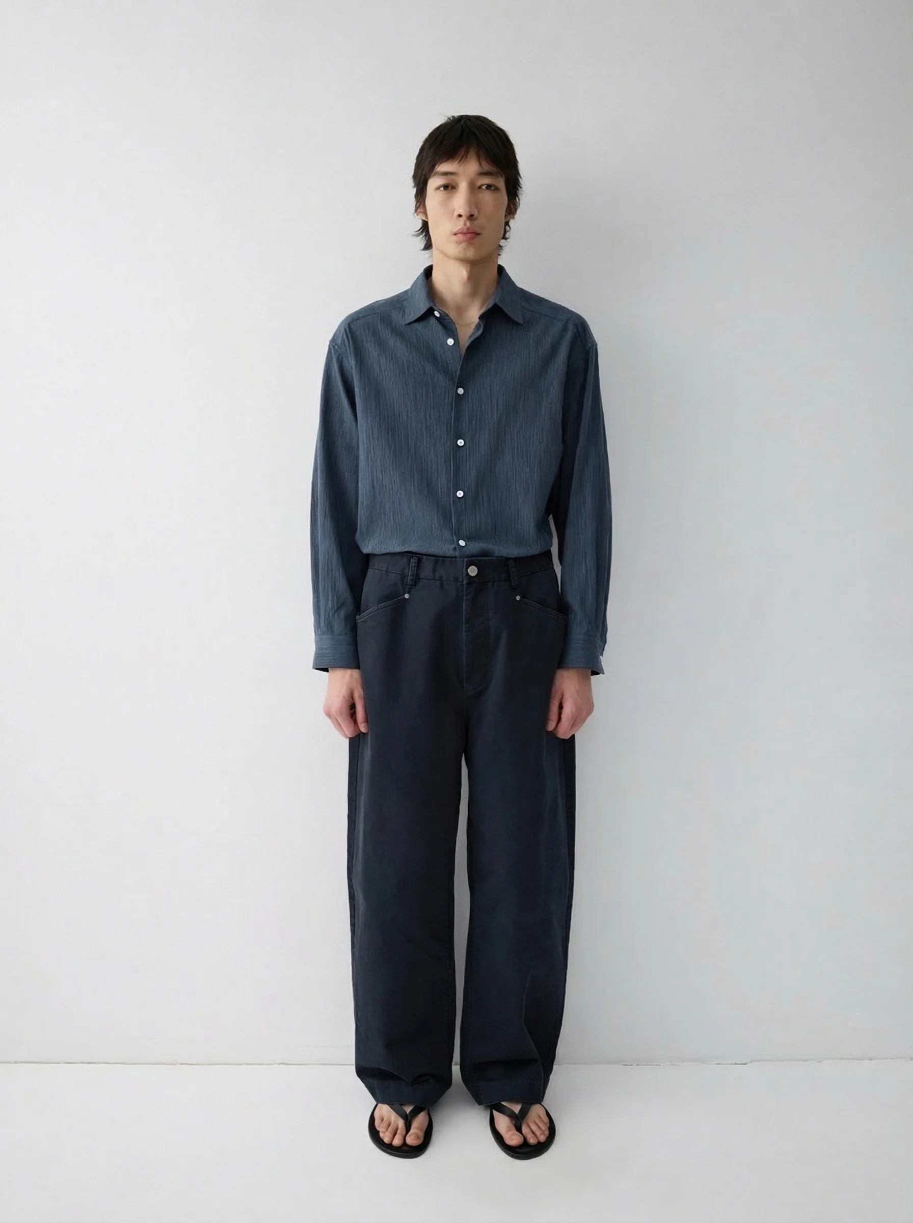 Washed Twill Trousers - Image 5