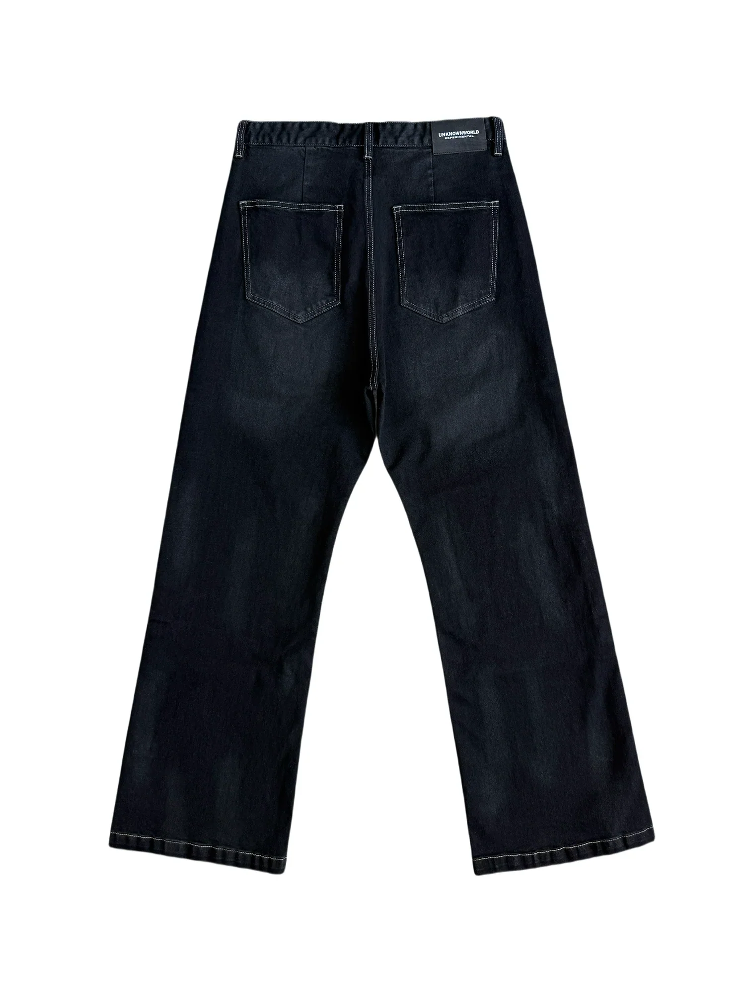 Washed Waxed Wide-Leg Jeans - Image 5