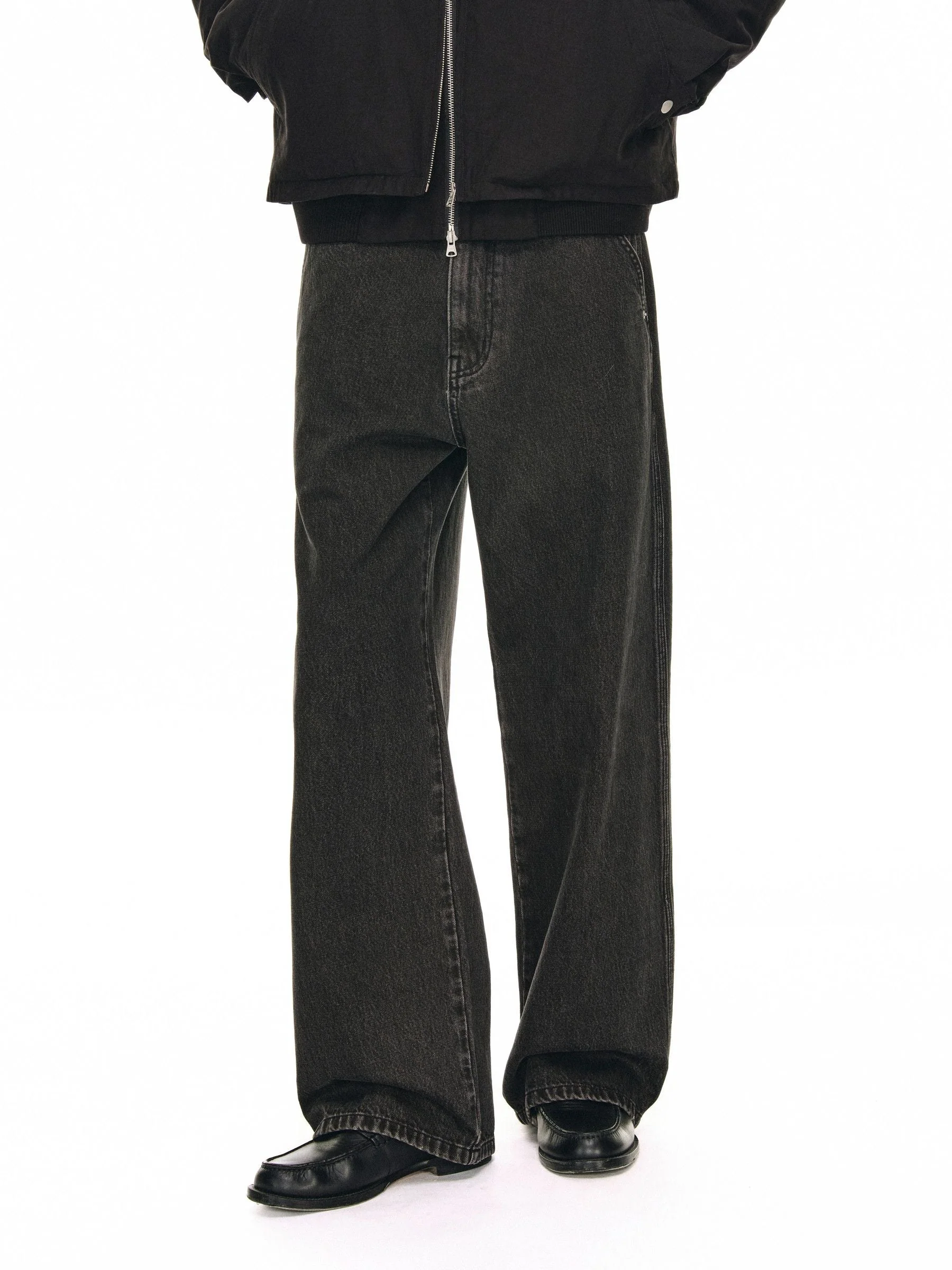 Washed Wide Jeans - Image 4