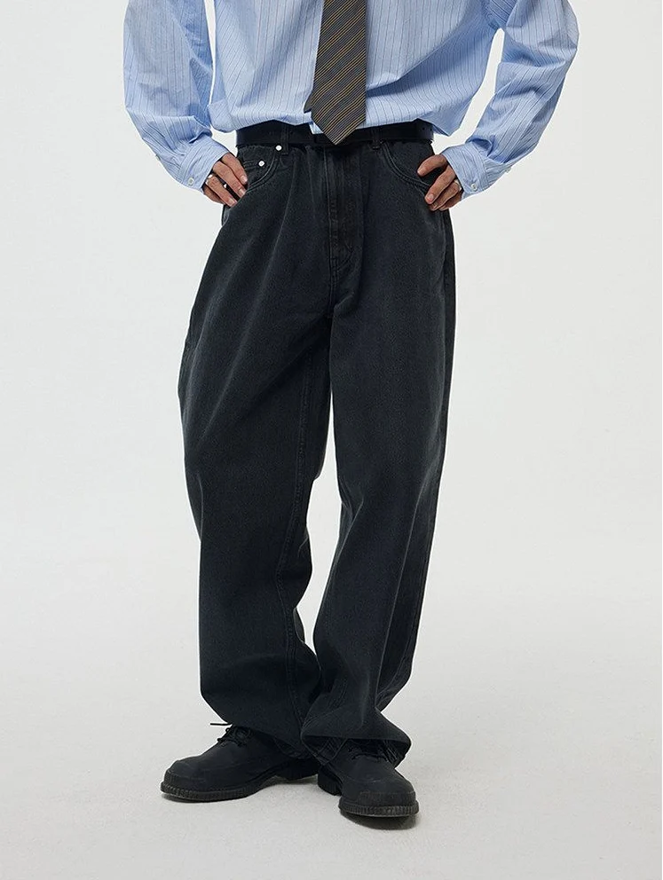 Washed Wide-Leg Jeans - Image 6