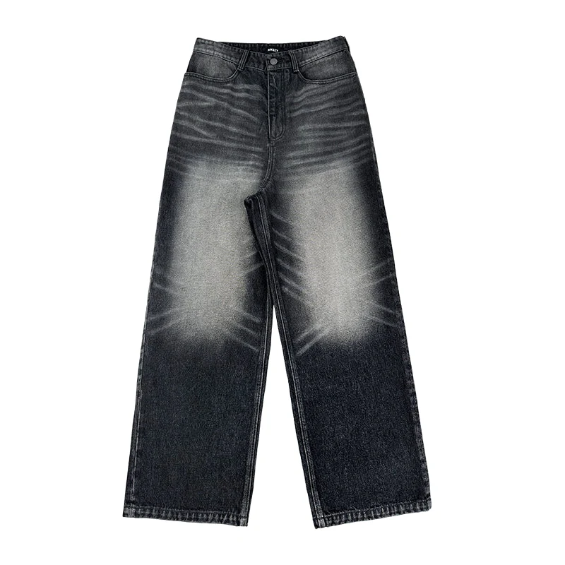 Washed Wide-Leg Jeans - Image 4