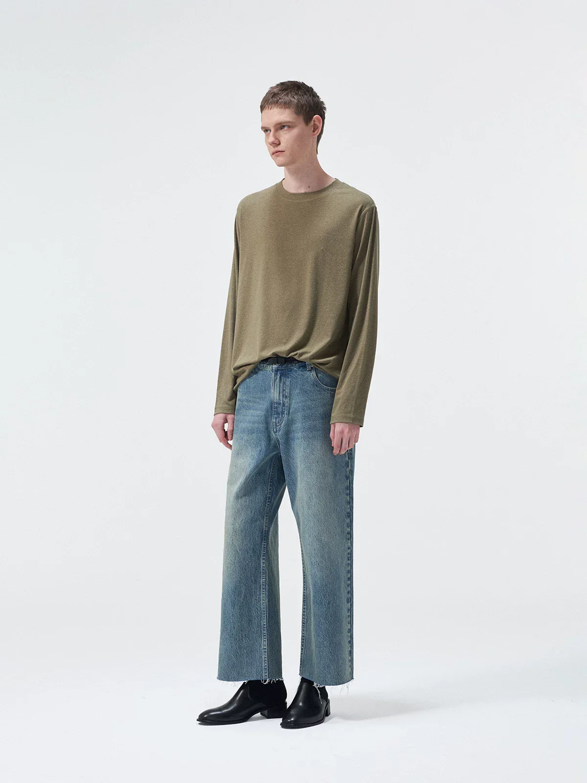 Washed Wide-Leg Jeans - Image 5