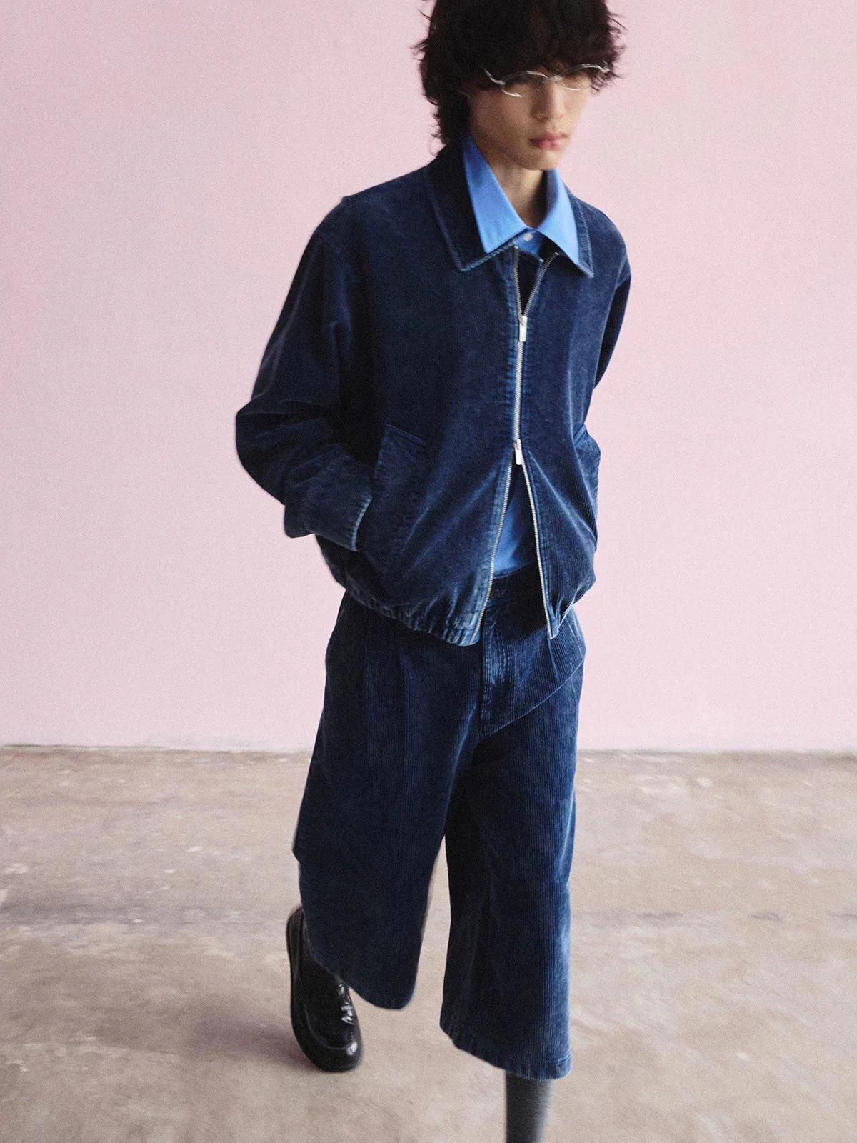 Washed Wide-Wale Corduroy Zip Jacket - Image 2