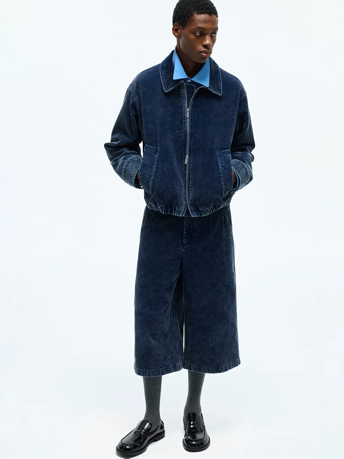 Washed Wide-Wale Corduroy Zip Jacket - Image 5