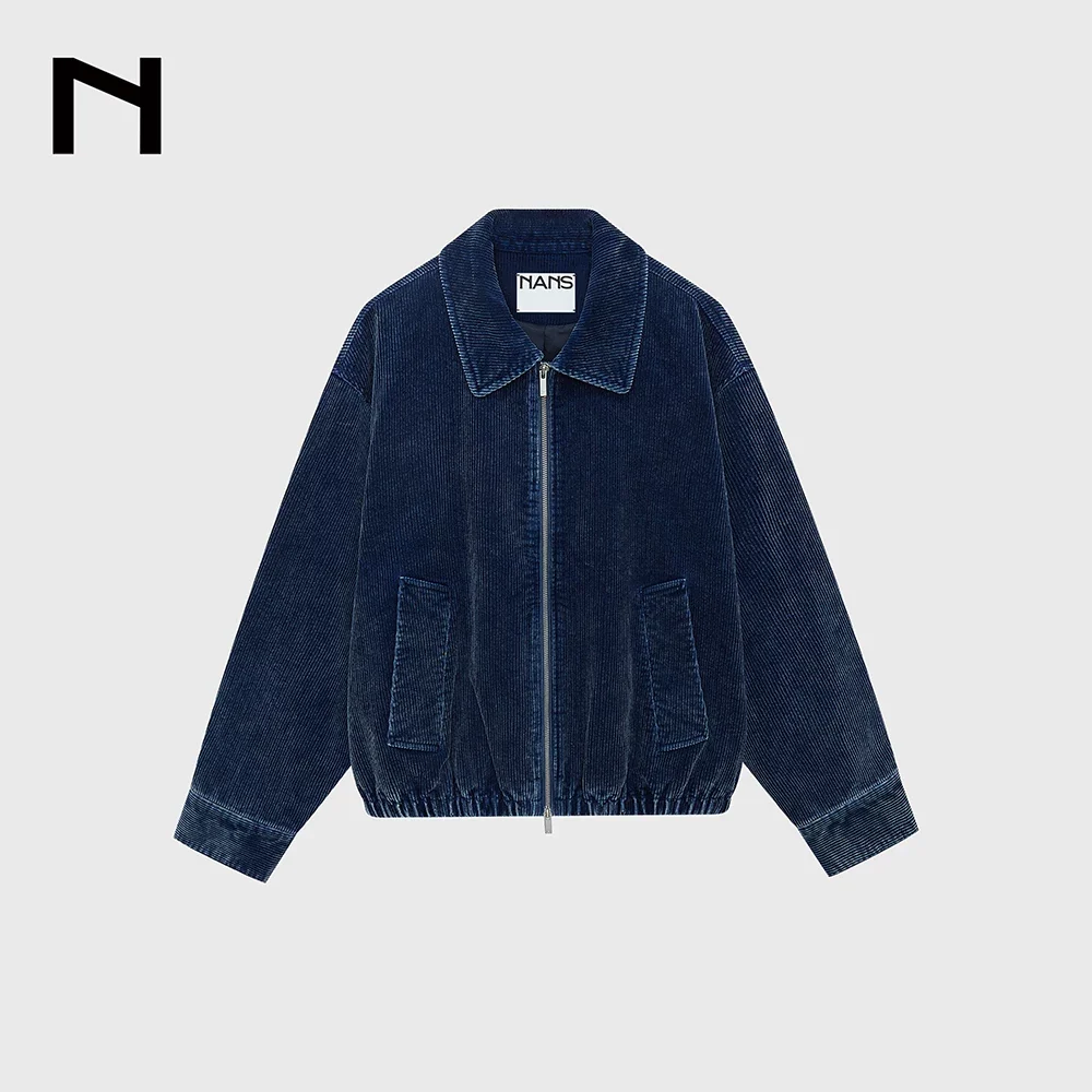 Washed Wide-Wale Corduroy Zip Jacket - Image 6