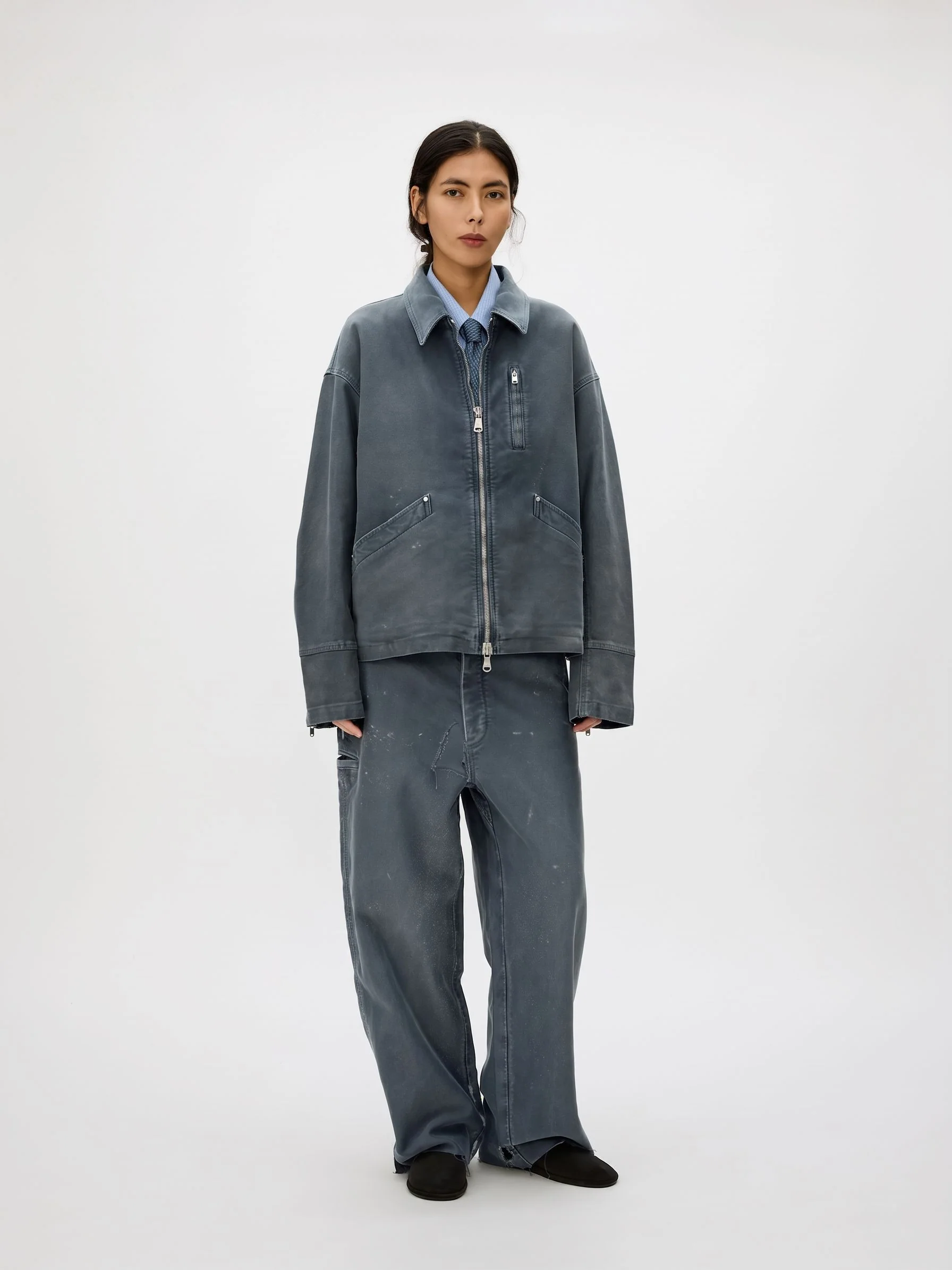 Washed Zip Jacket - Image 4