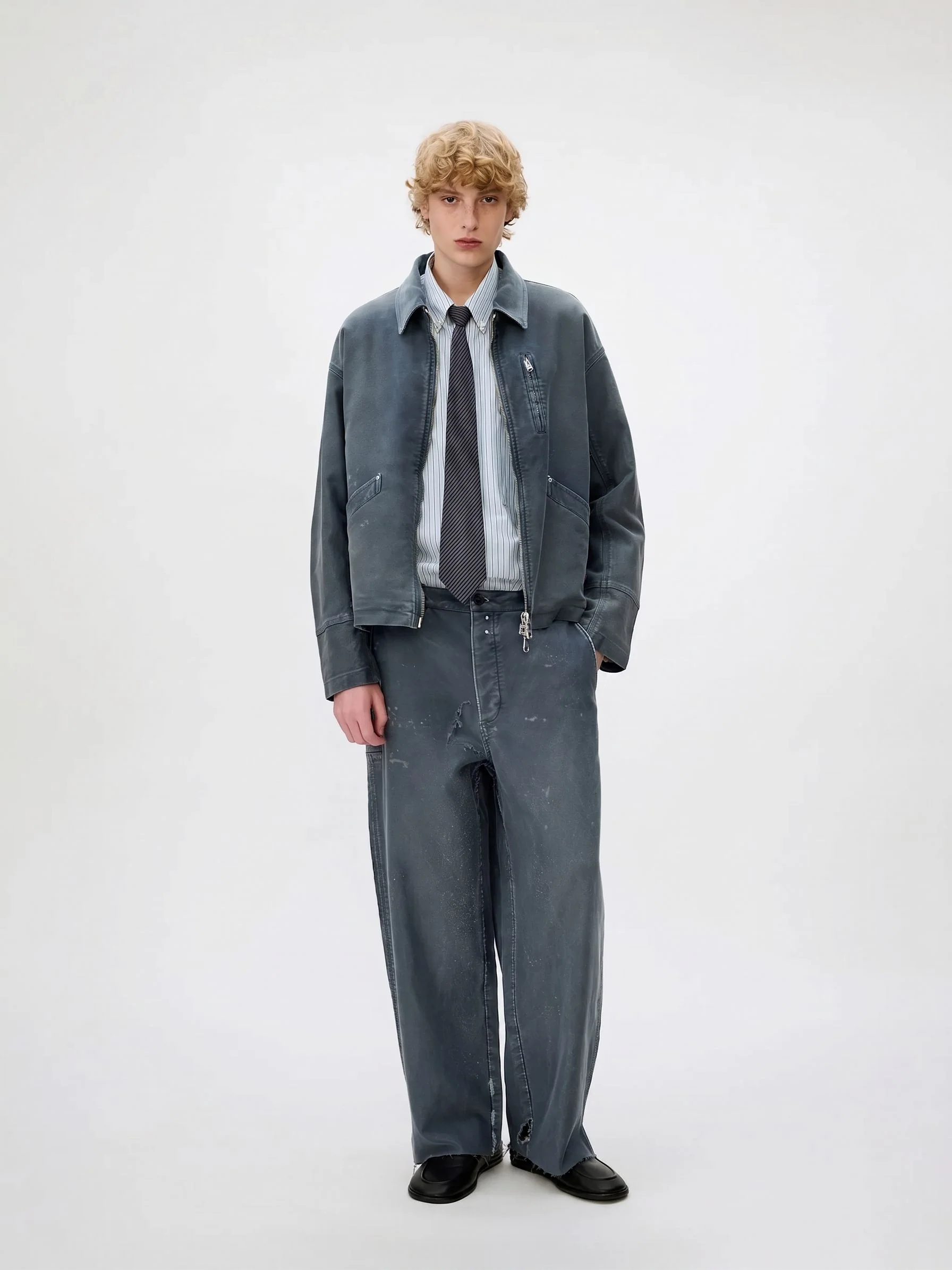 Washed Zip Jacket - Image 5