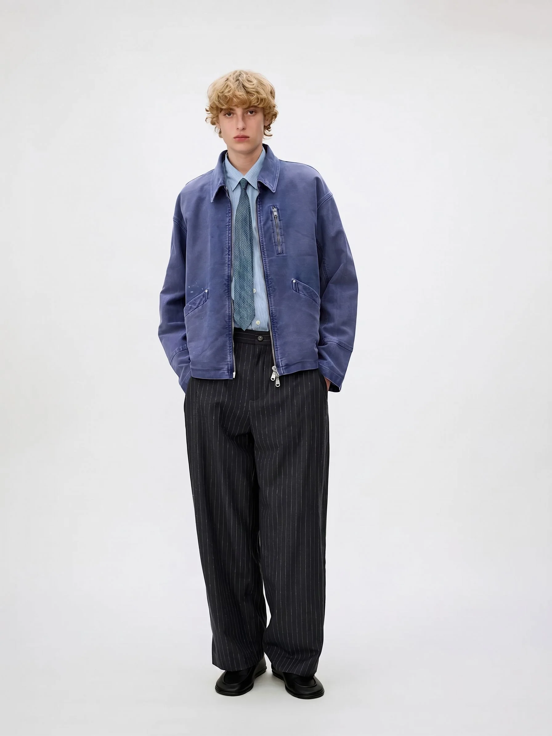 Washed Zip Jacket - Image 7