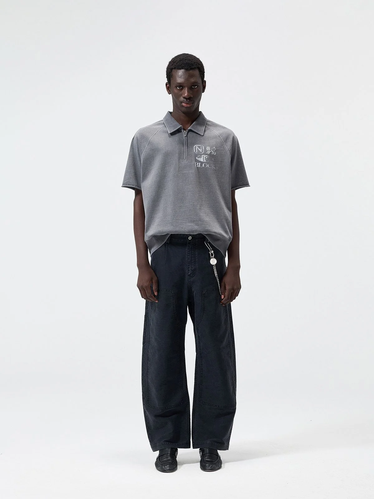 Washed Zip Polo - Image 3