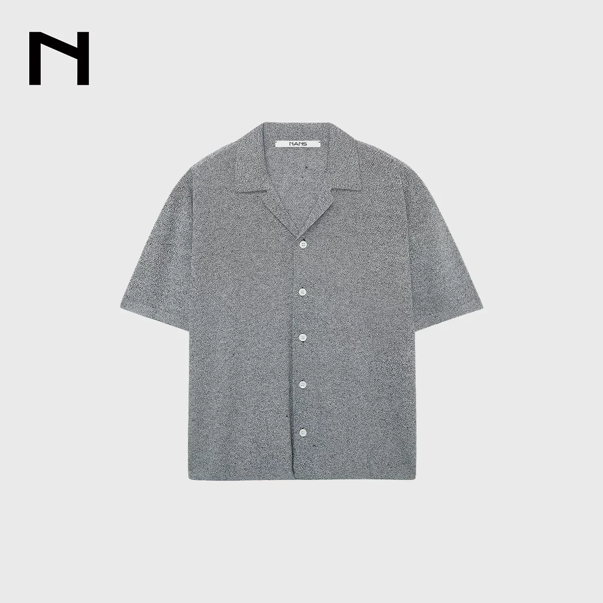 Washi Linen Camp-Collar Knit Cardigan - Image 8