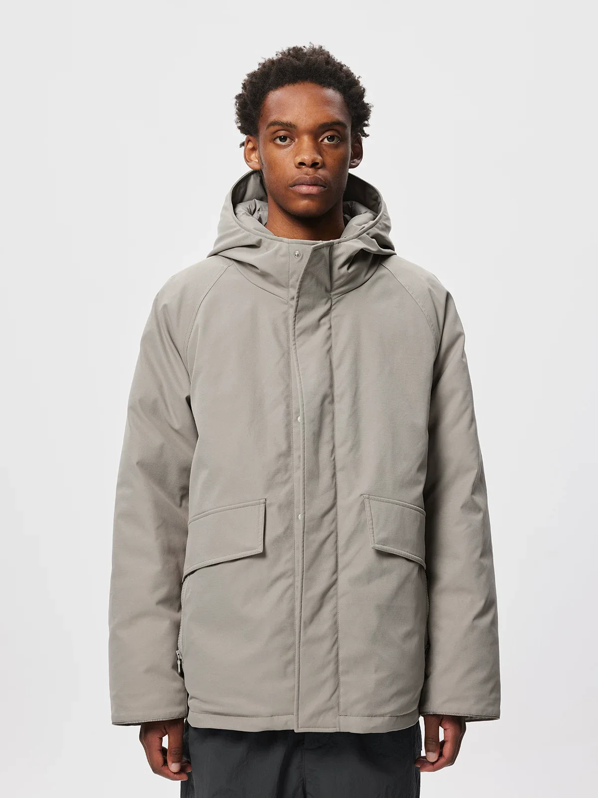 Water-Repellent Hooded Down Parka - Image 6