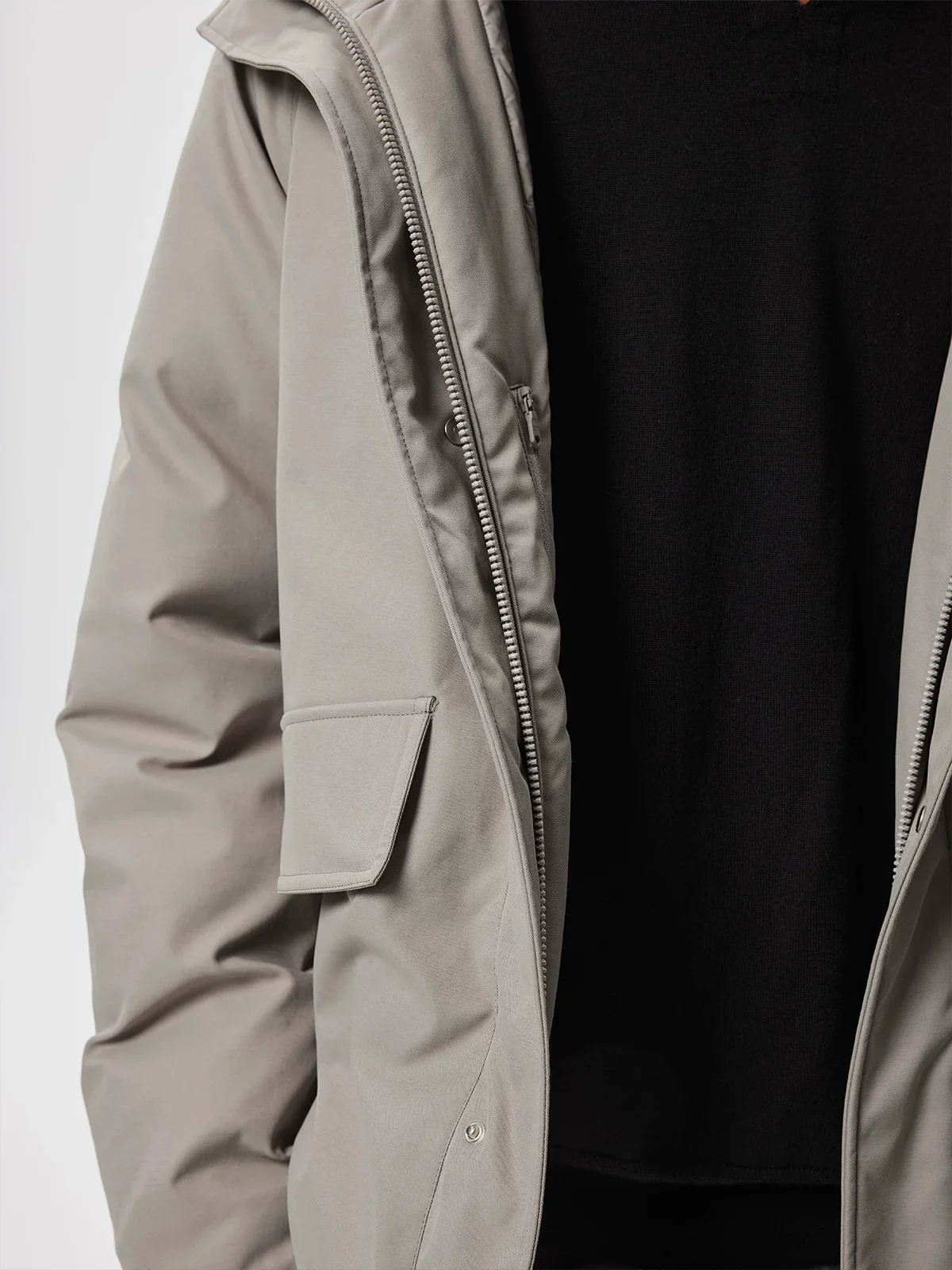 Water-Repellent Hooded Down Parka - Image 8