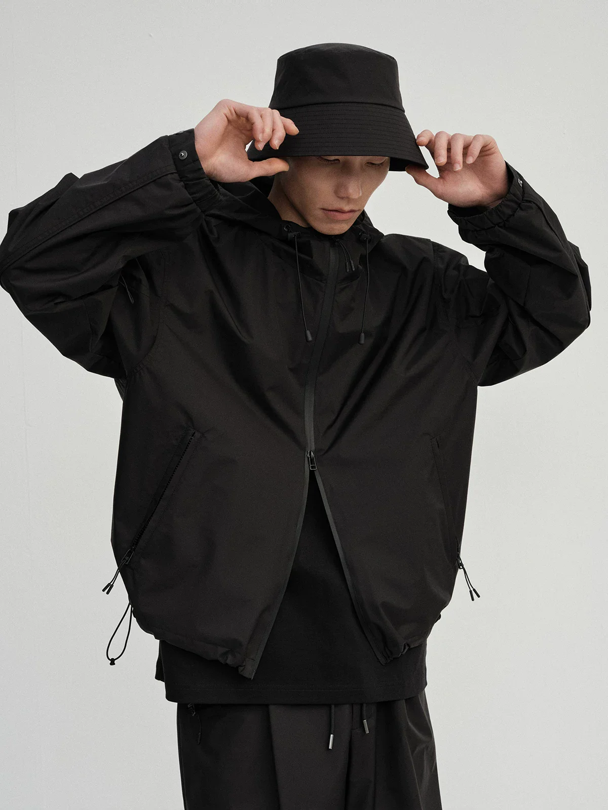 Water-Repellent Hooded Windbreaker - Image 3