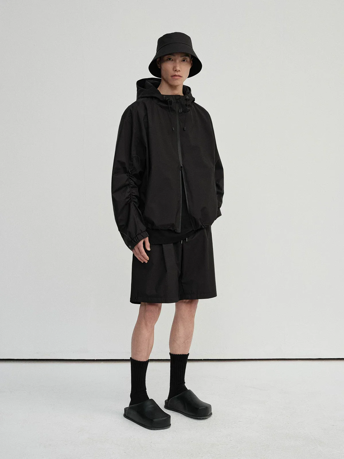 Water-Repellent Hooded Windbreaker - Image 4