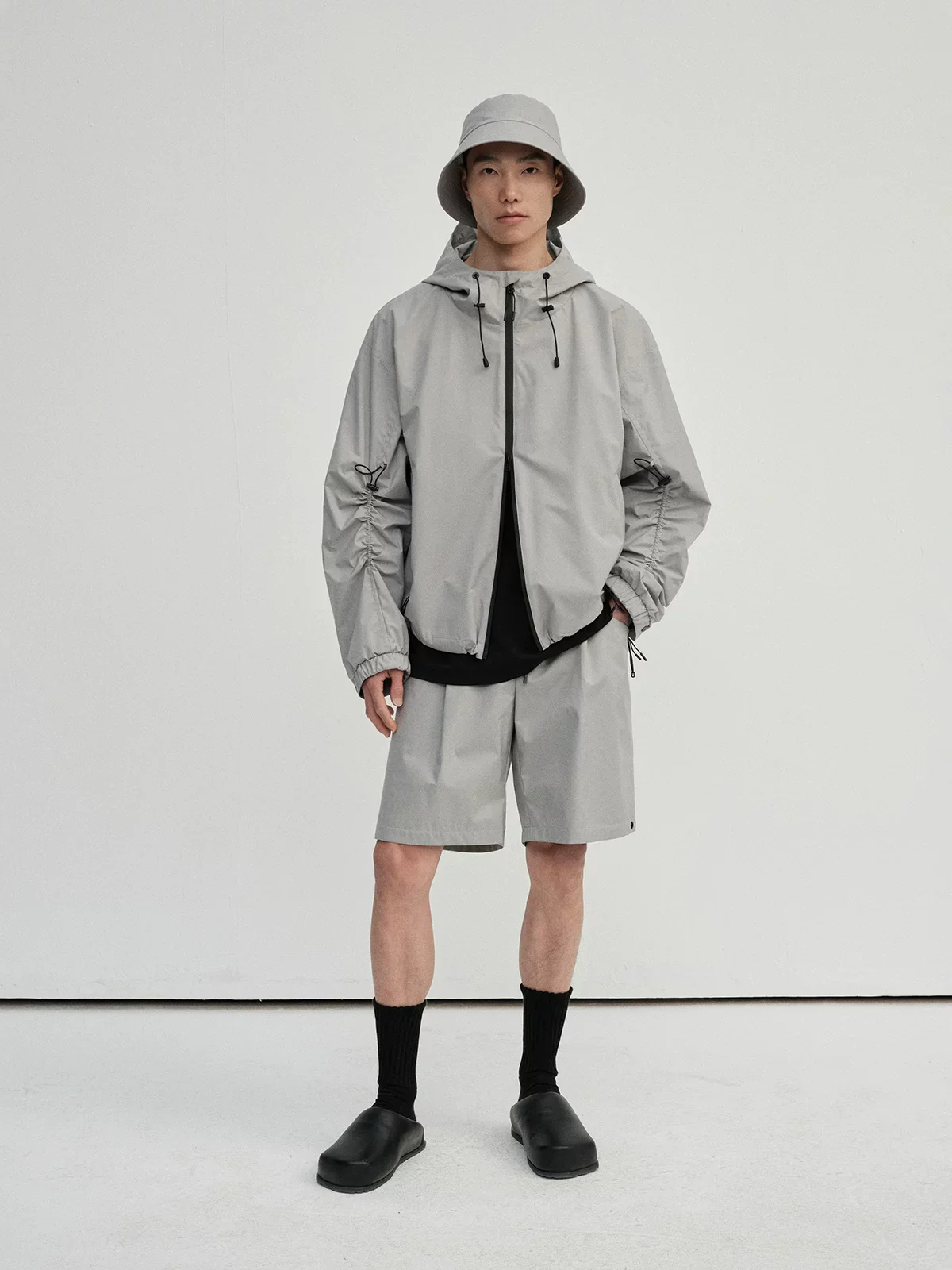 Water-Repellent Hooded Windbreaker - Image 5