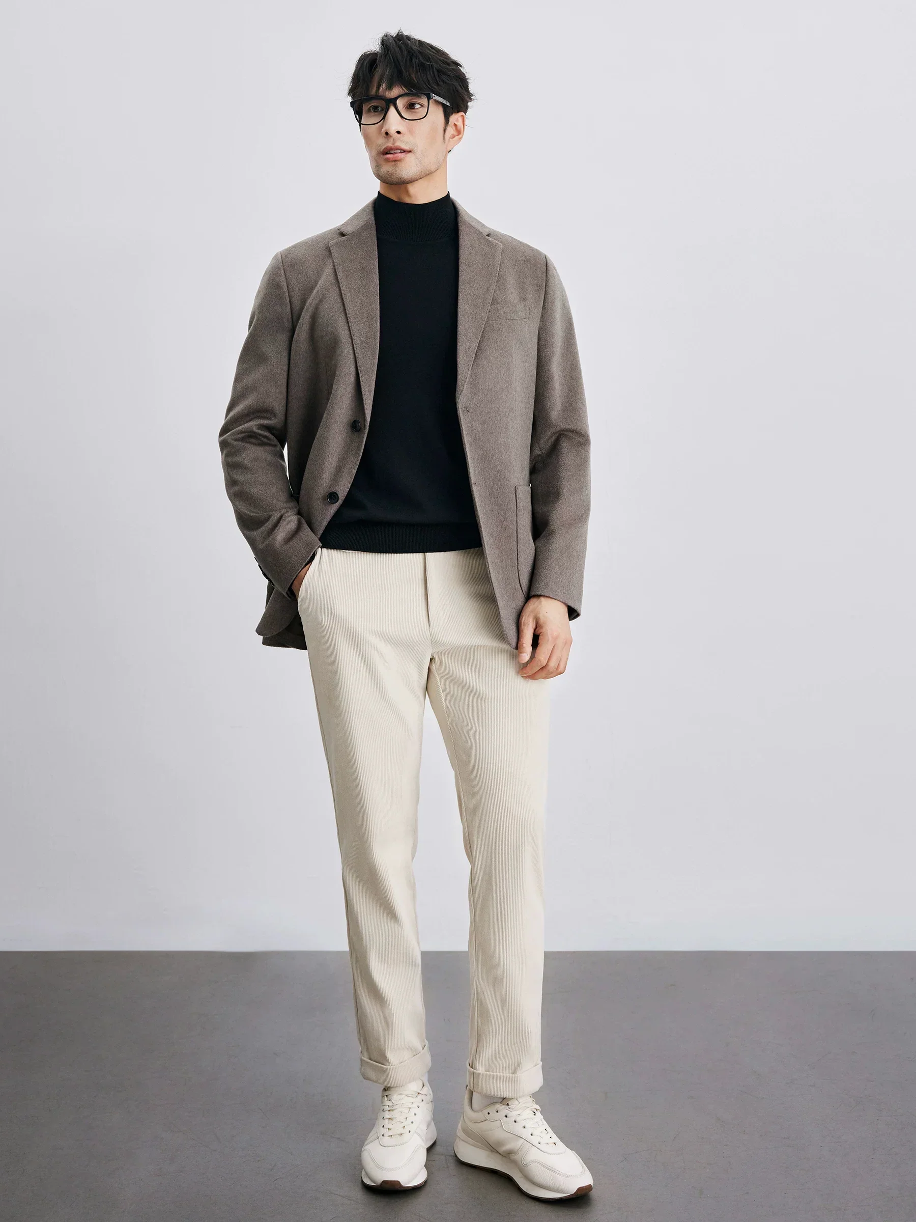 Water Ripple Cashmere Blazer